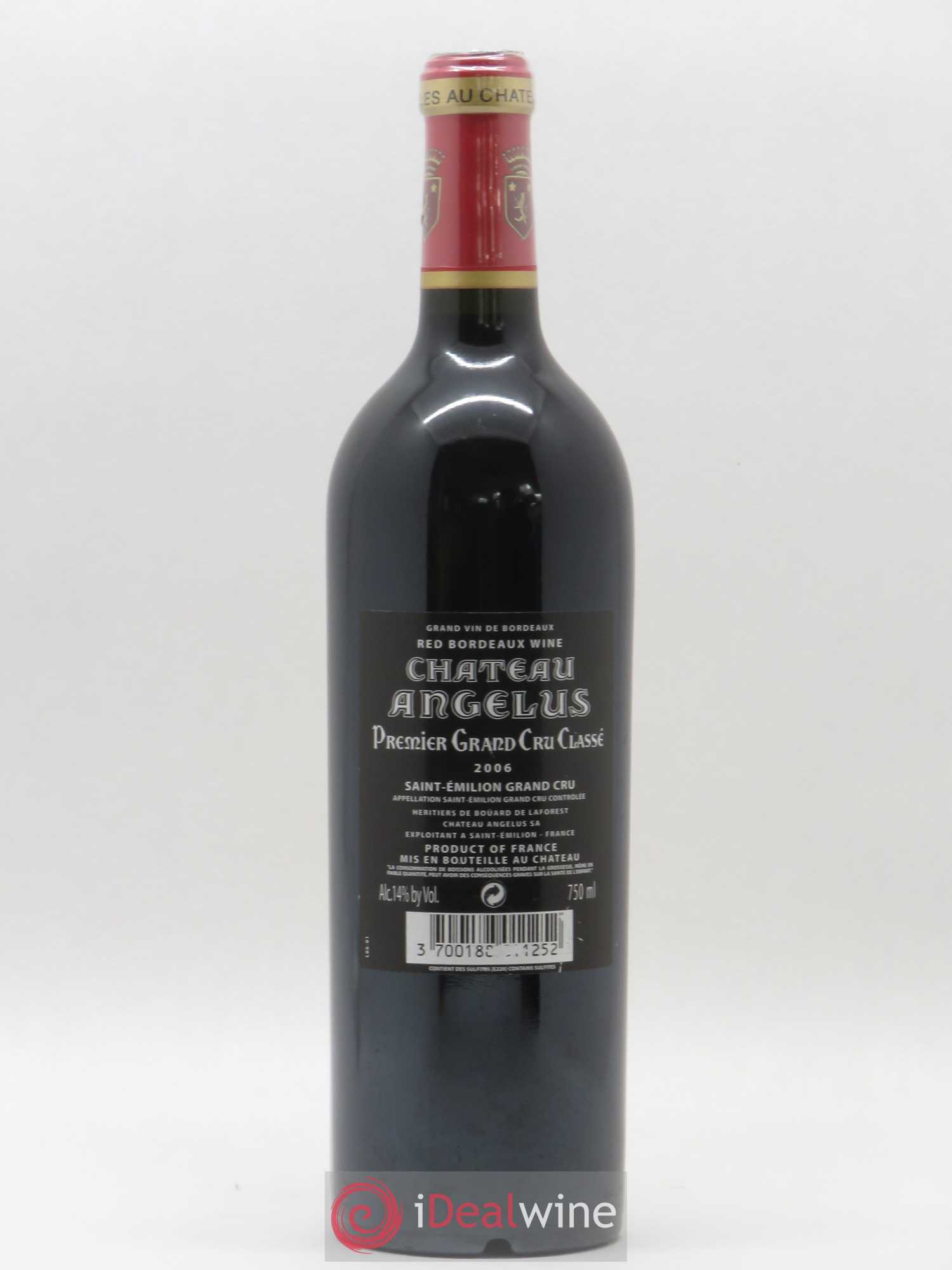 Château Angélus 1er Grand Cru Classé A 2006 - Lot de 1 bouteille - 1