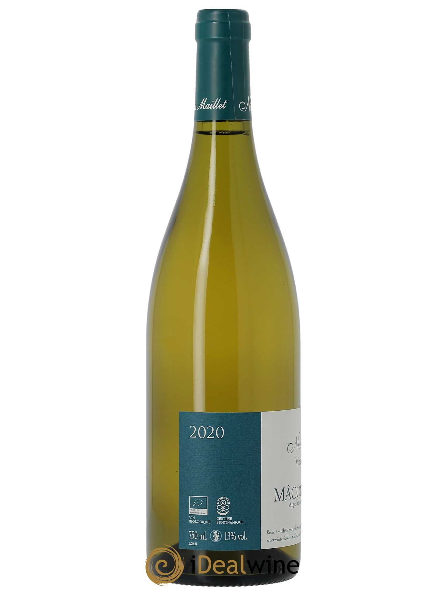 Mâcon-Verzé Nicolas Maillet 2020 - Lot de 1 bouteille - 1