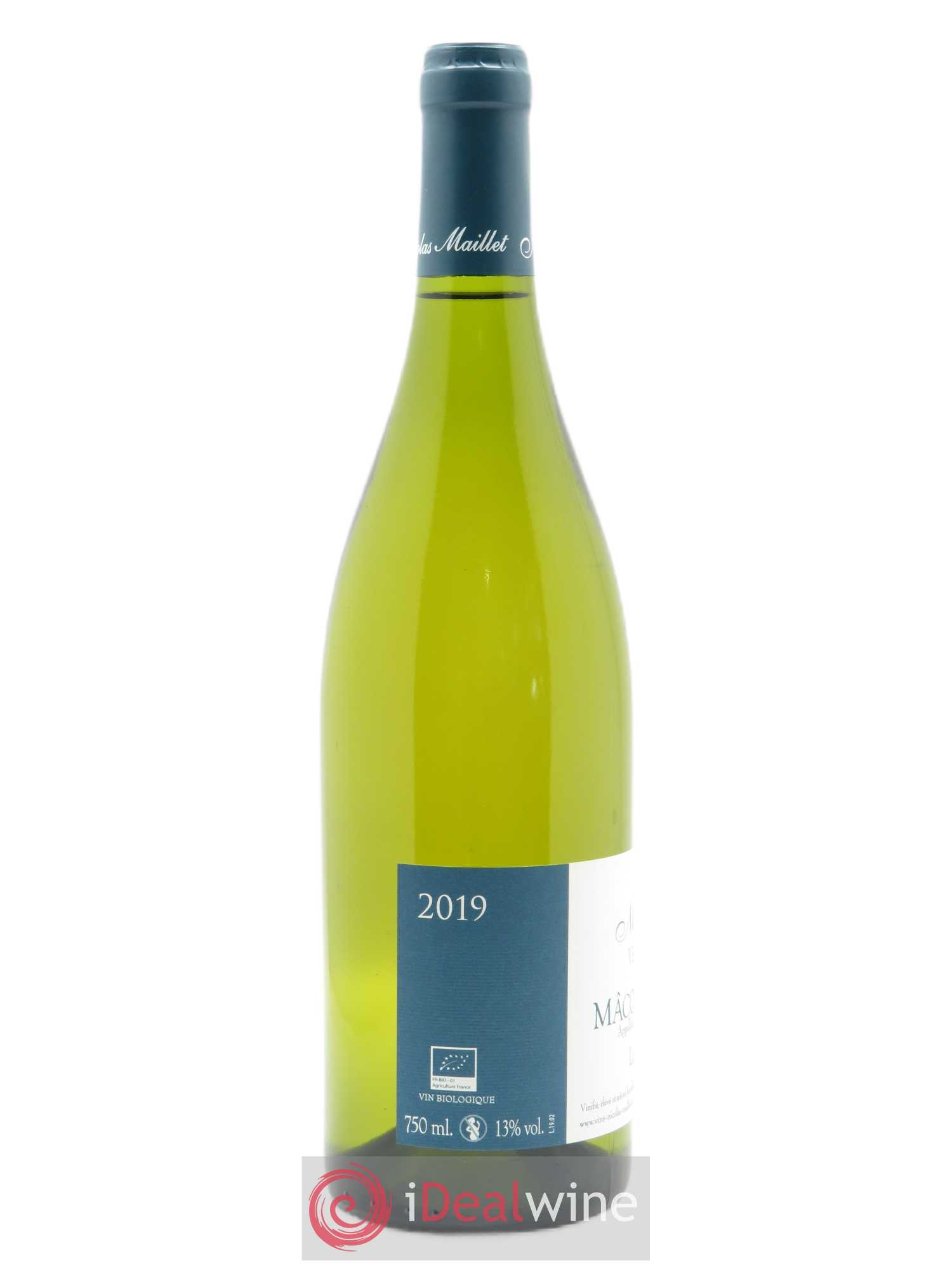 Mâcon-Verzé Le Chemin Blanc Nicolas Maillet 2019 - Lot de 1 bouteille - 1