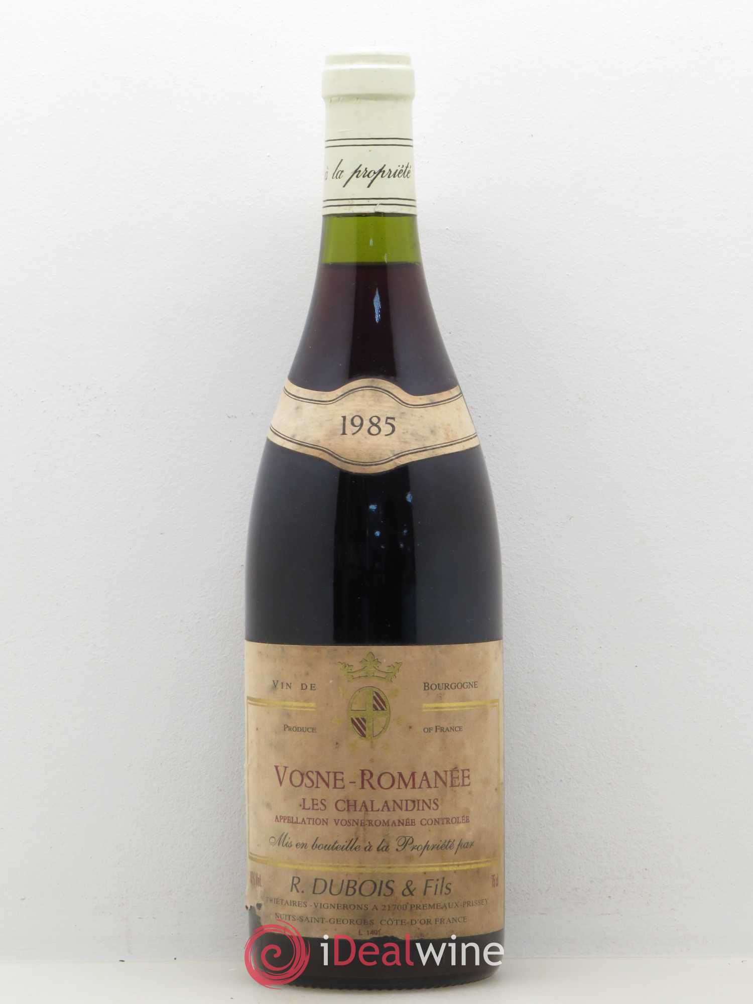 Vosne-Romanée Les Chalandins Domaine Dubois 1985 - Posten von 1 Flasche - 0