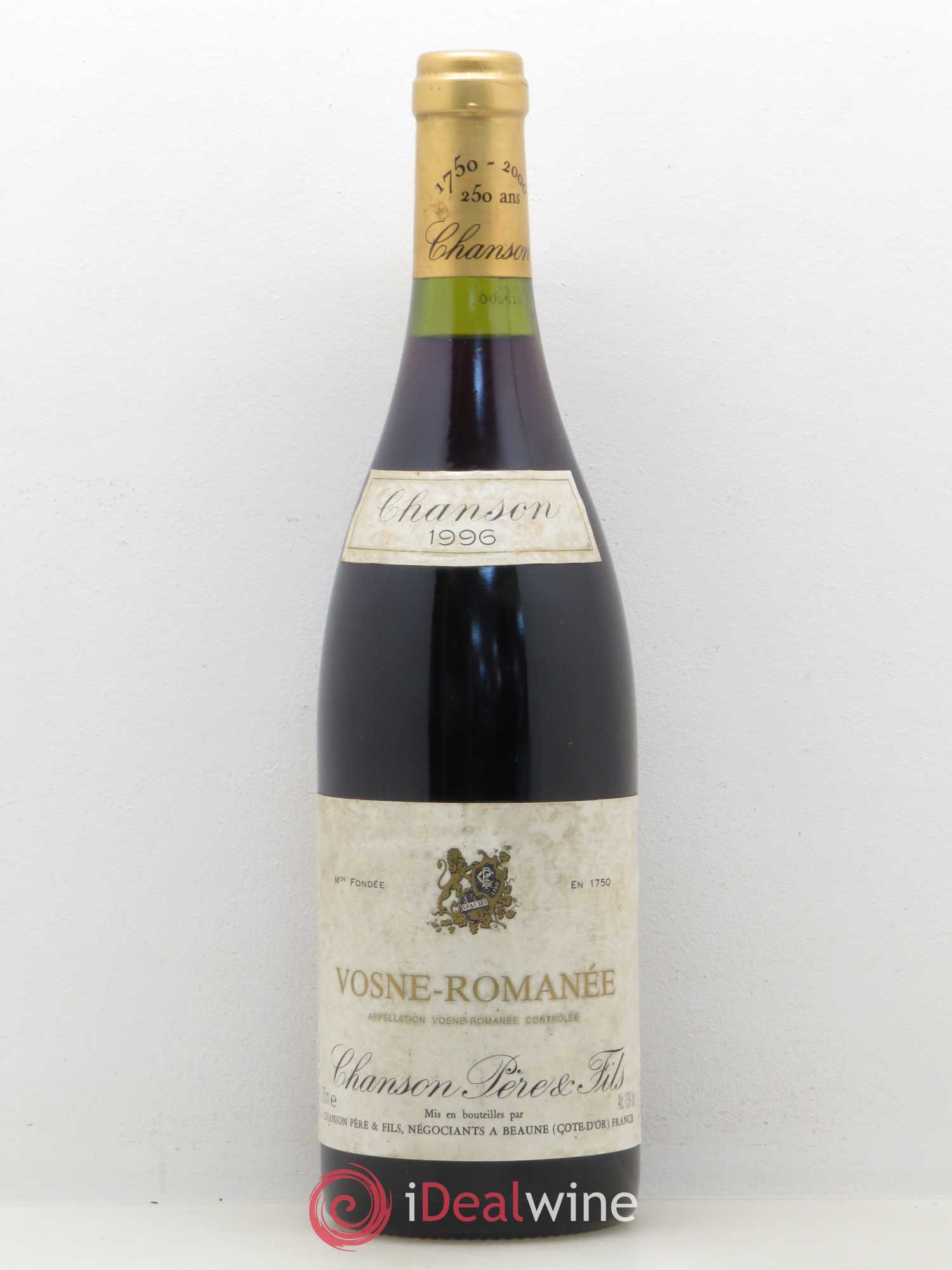 Vosne-Romanée Chanson Père et Fils 1996 - Lot de 1 bouteille - 0