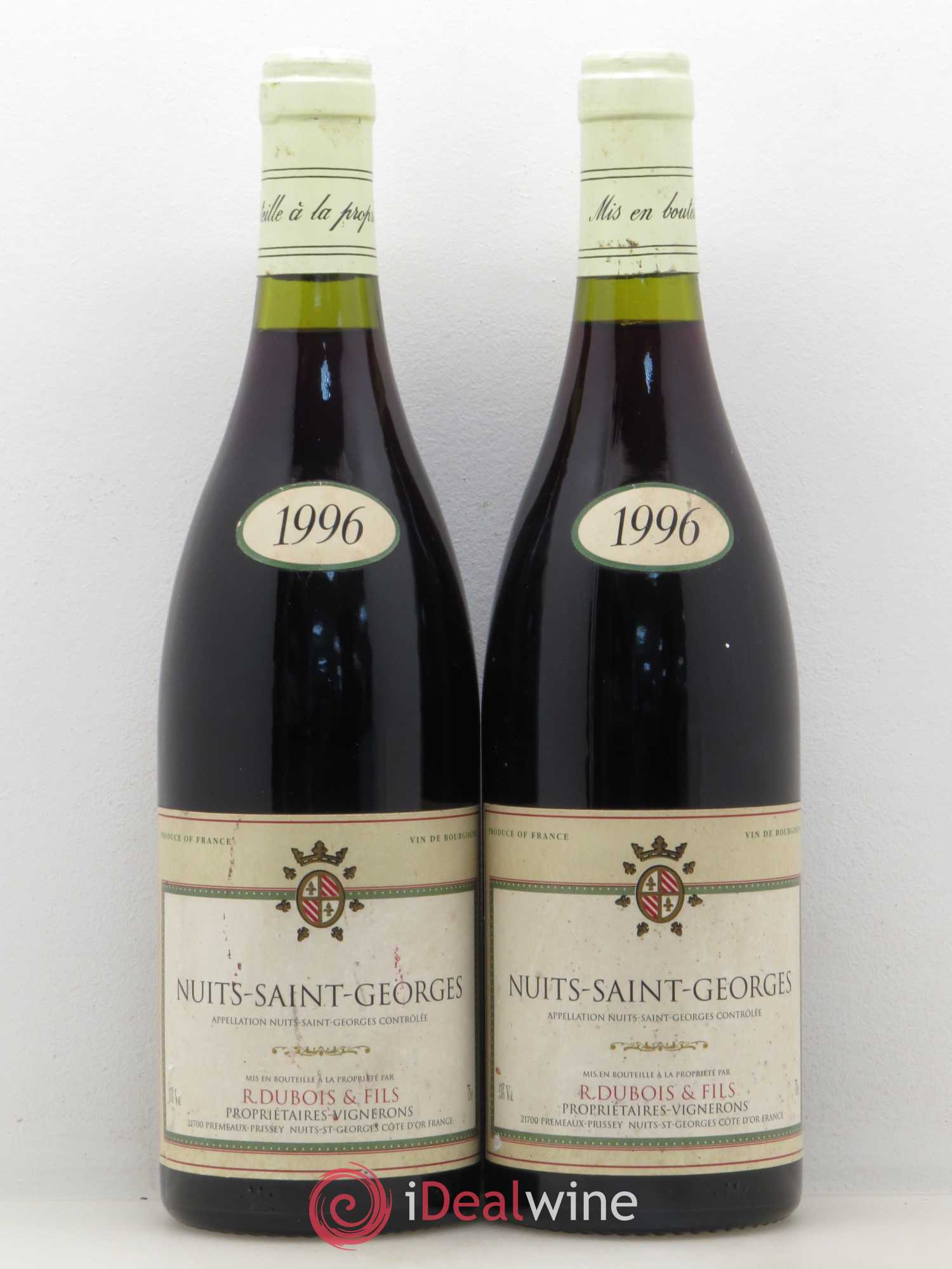 Nuits-Saint-Georges Domaine Dubois 1996 - Lot de 2 bouteilles - 0
