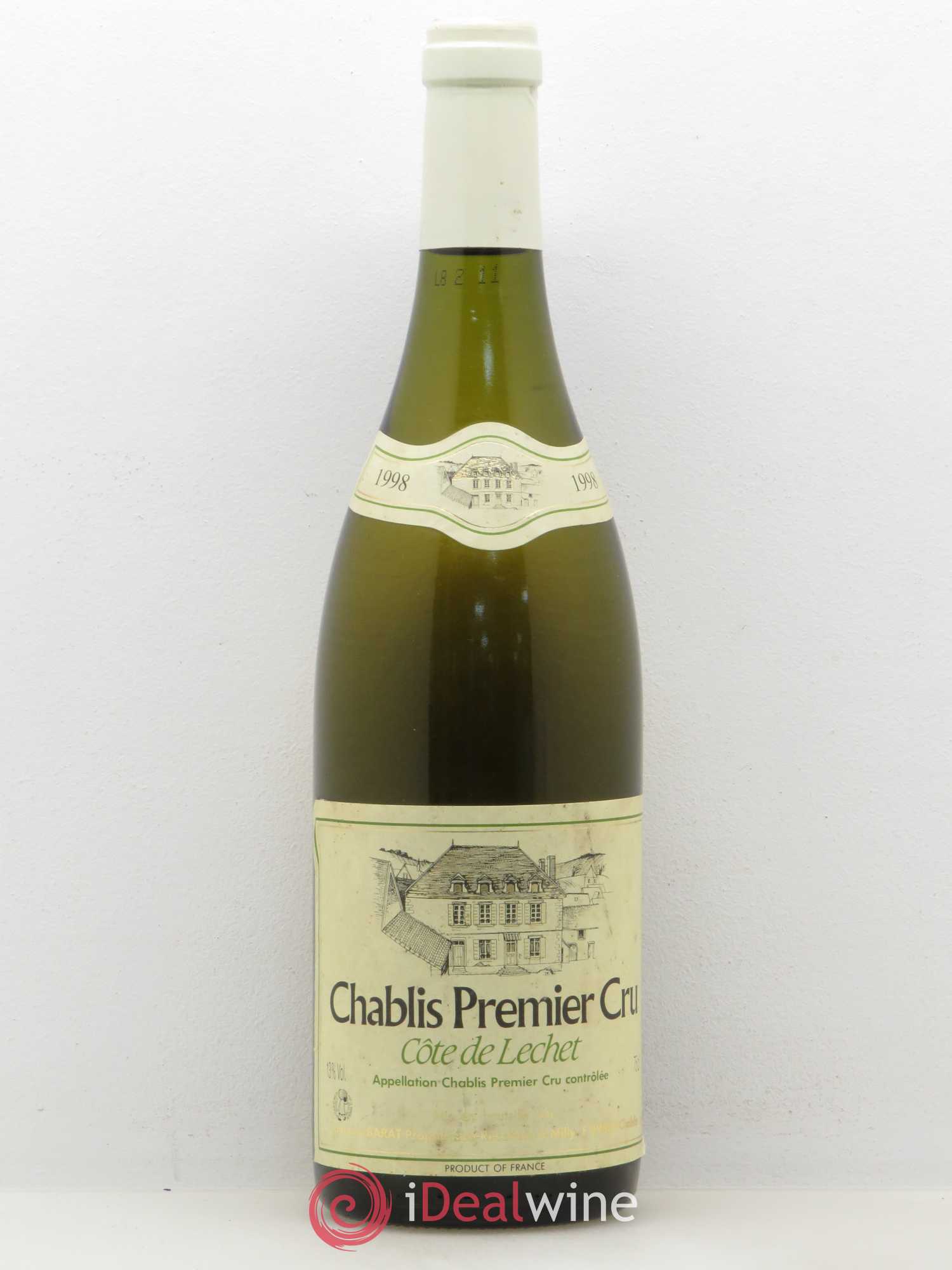 Chablis 1er Cru Cote de Lechet Michel Barat 1998 - Posten von 1 Flasche - 0