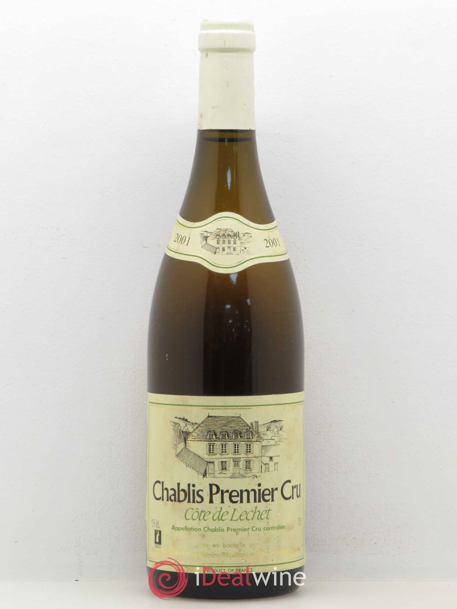 Chablis 1er Cru Cote de Lechet Michel Barat 2001 - Posten von 1 Flasche - 0