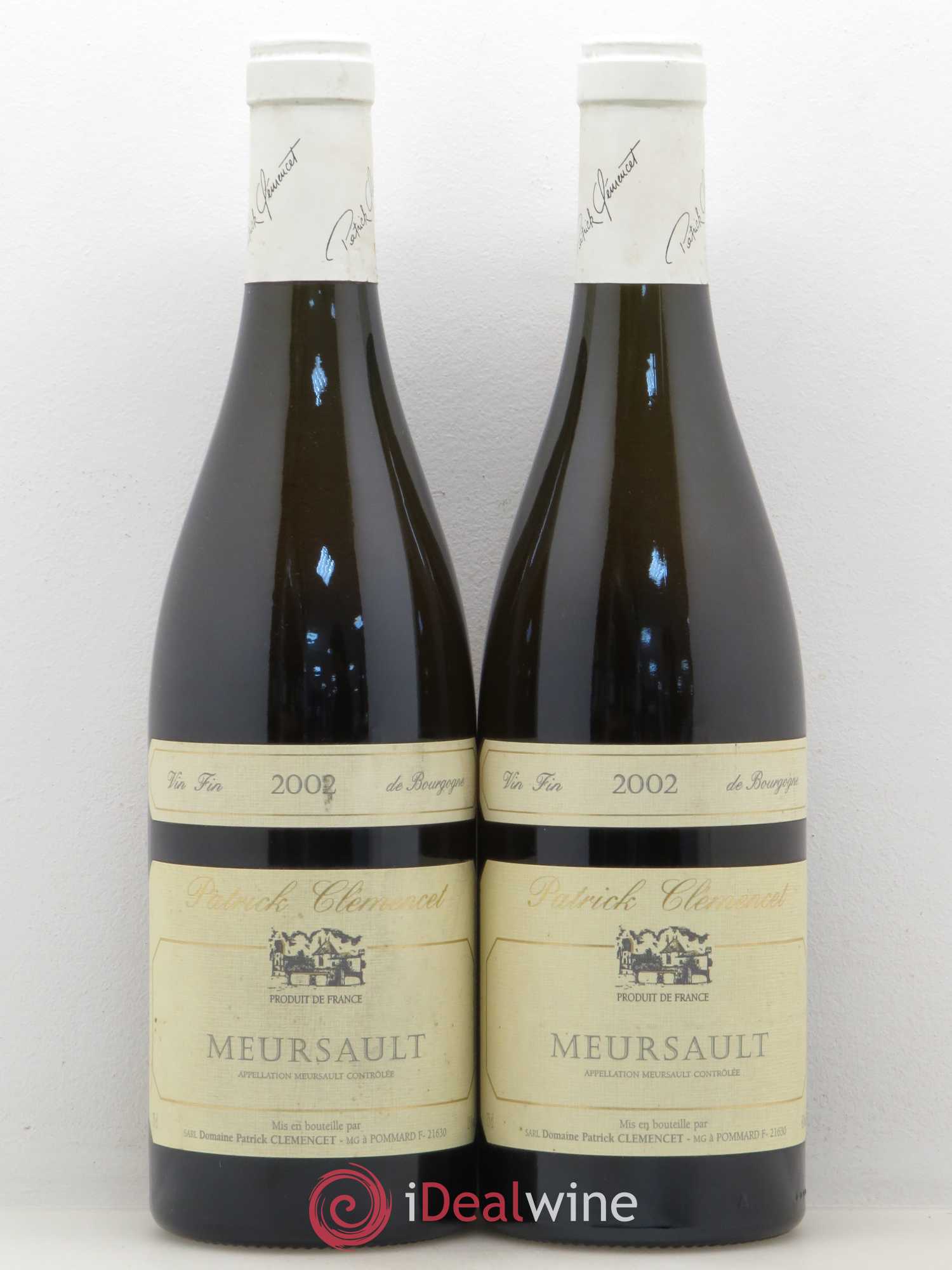 Meursault Patrick Clemencet 2002 - Lot de 2 bouteilles - 0