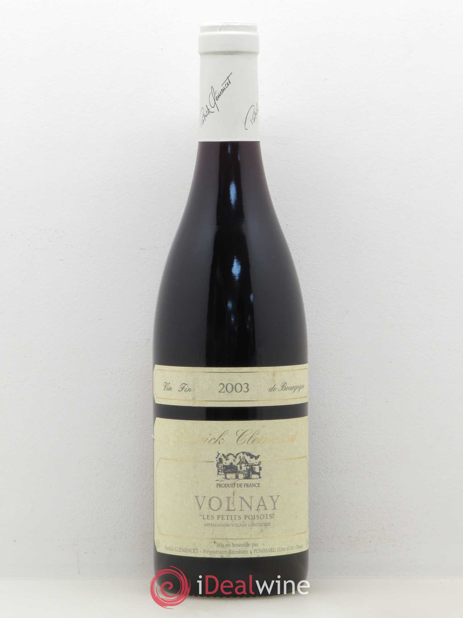 Volnay Les Petits Poisot Patrick Clemencet 2003 - Posten von 1 Flasche - 0