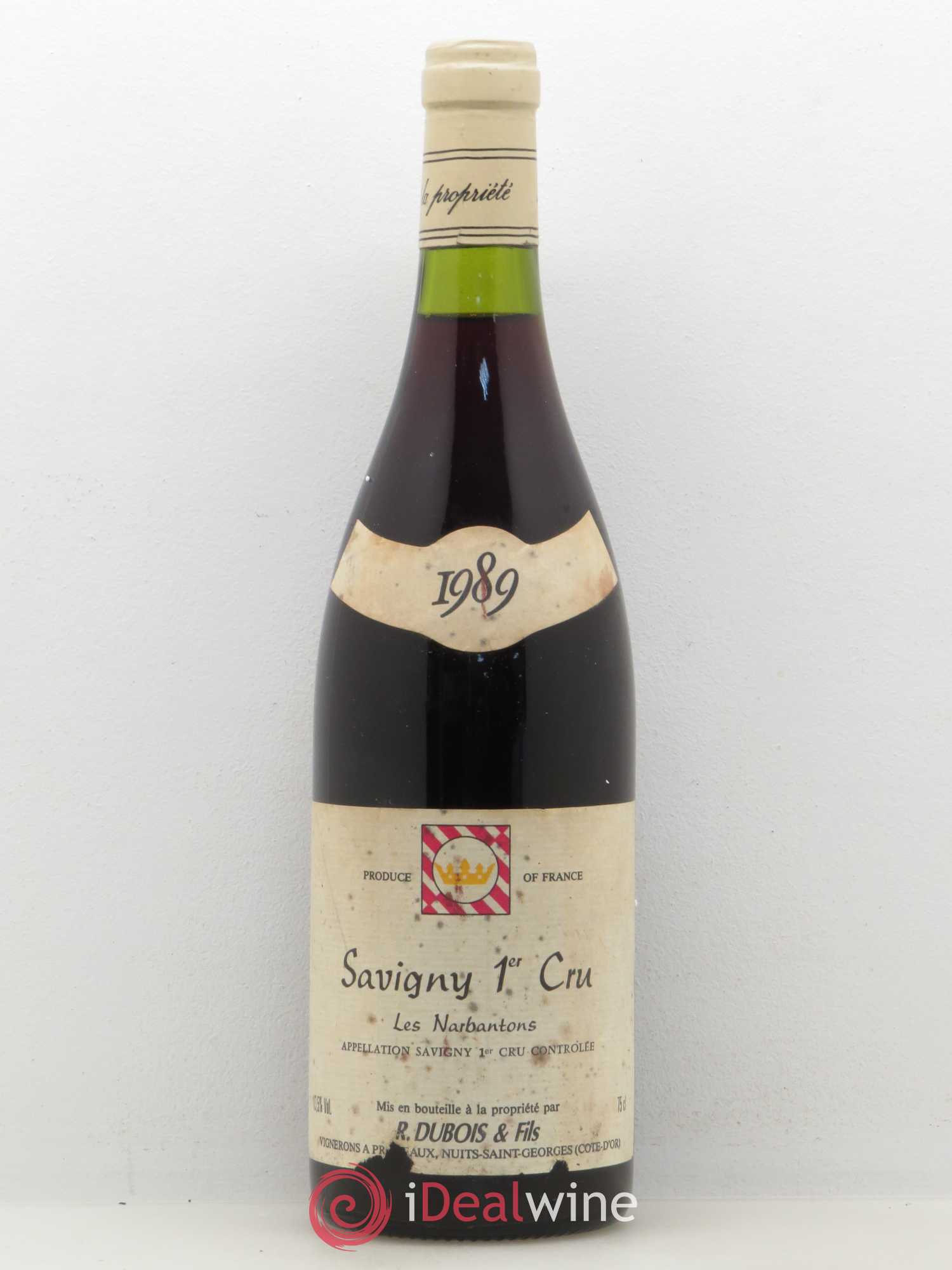 Savigny-lès-Beaune 1er Cru Les Narbantons Domaine Dubois 1989 - Posten von 1 Flasche - 0