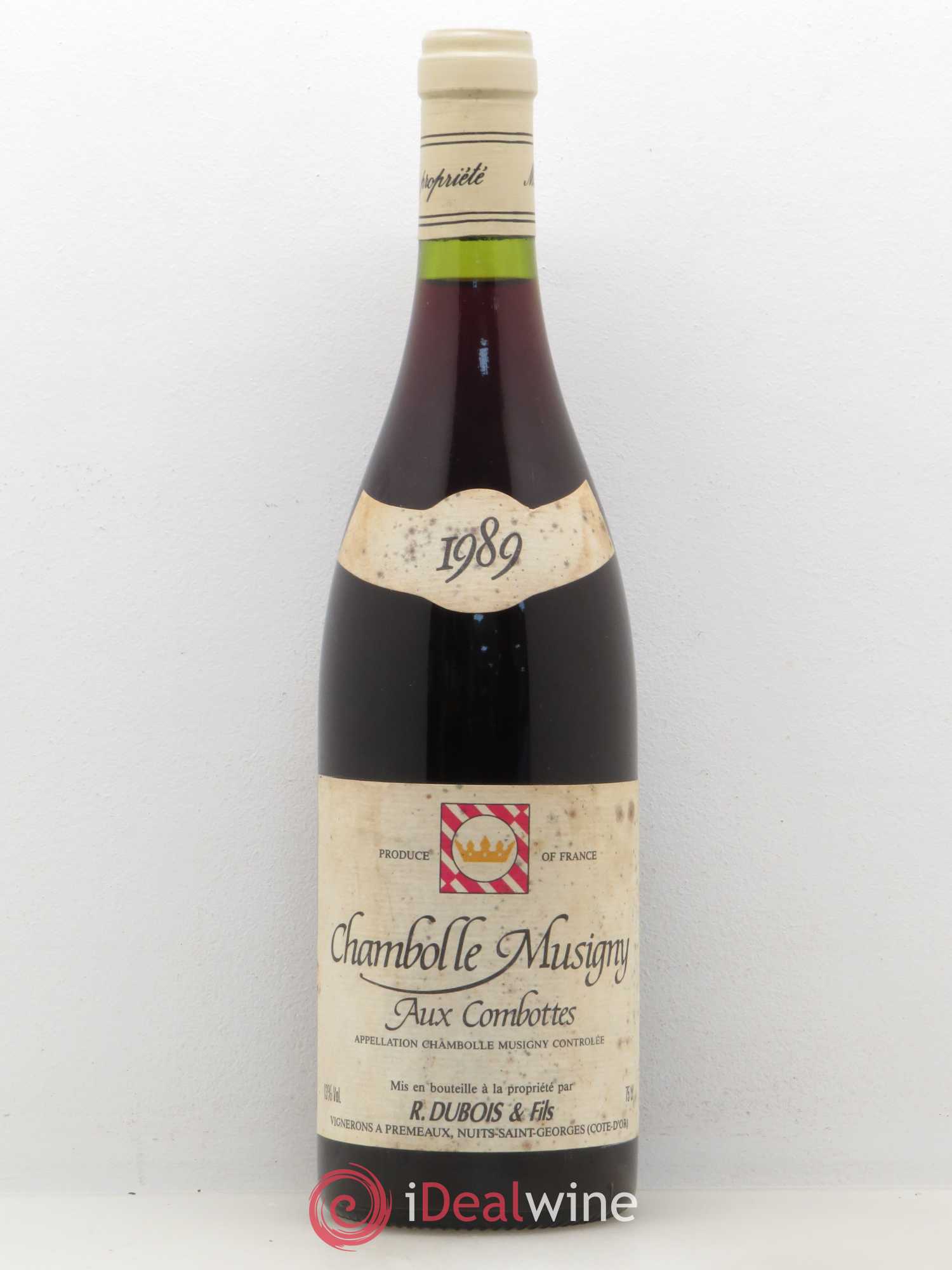 Chambolle-Musigny 1er Cru Aux Combottes Domaine Dubois 1989 - Lot de 1 bouteille - 0