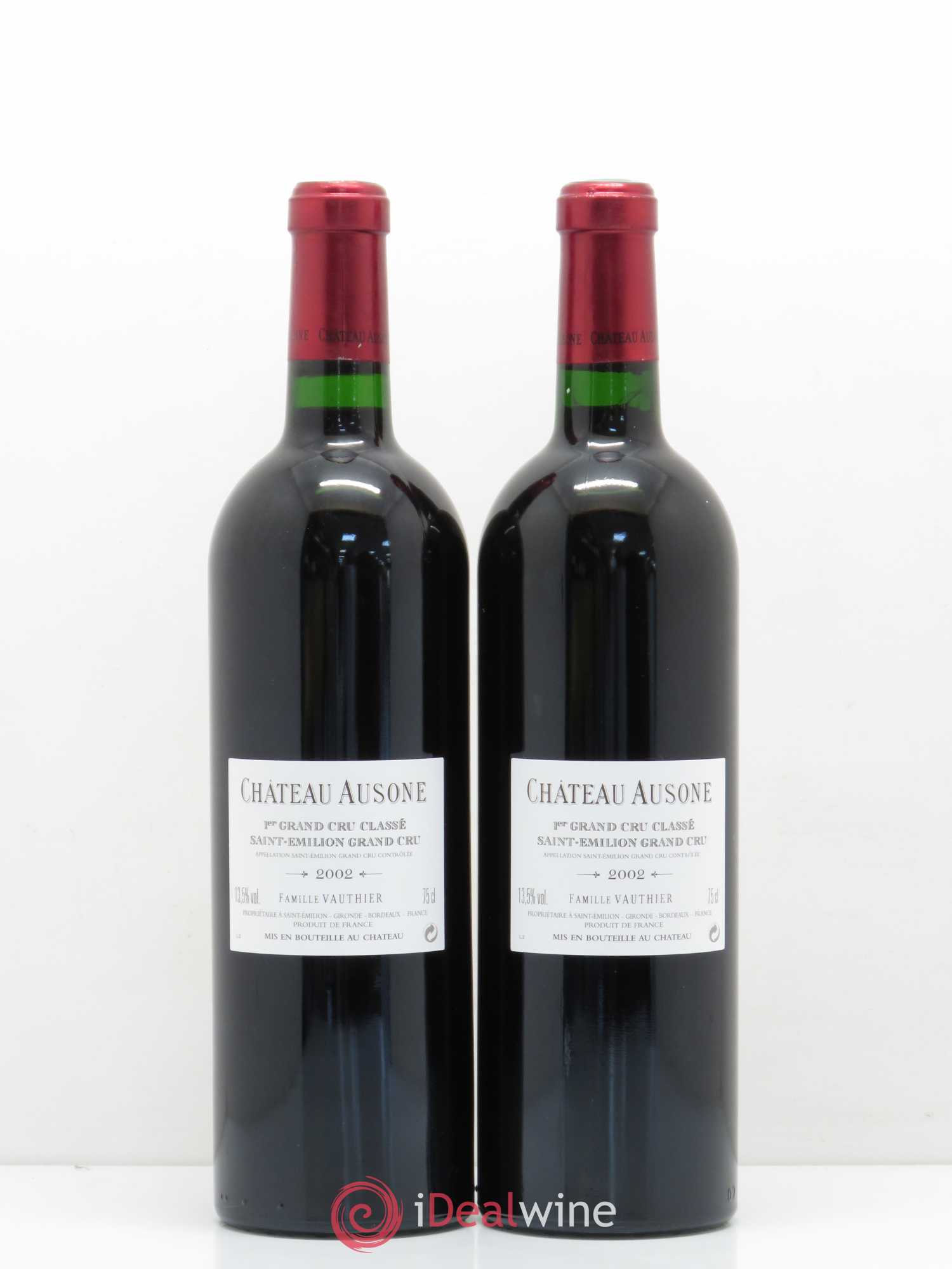 Château Ausone 1er Grand Cru Classé A 2002 - Lot de 2 bouteilles - 1