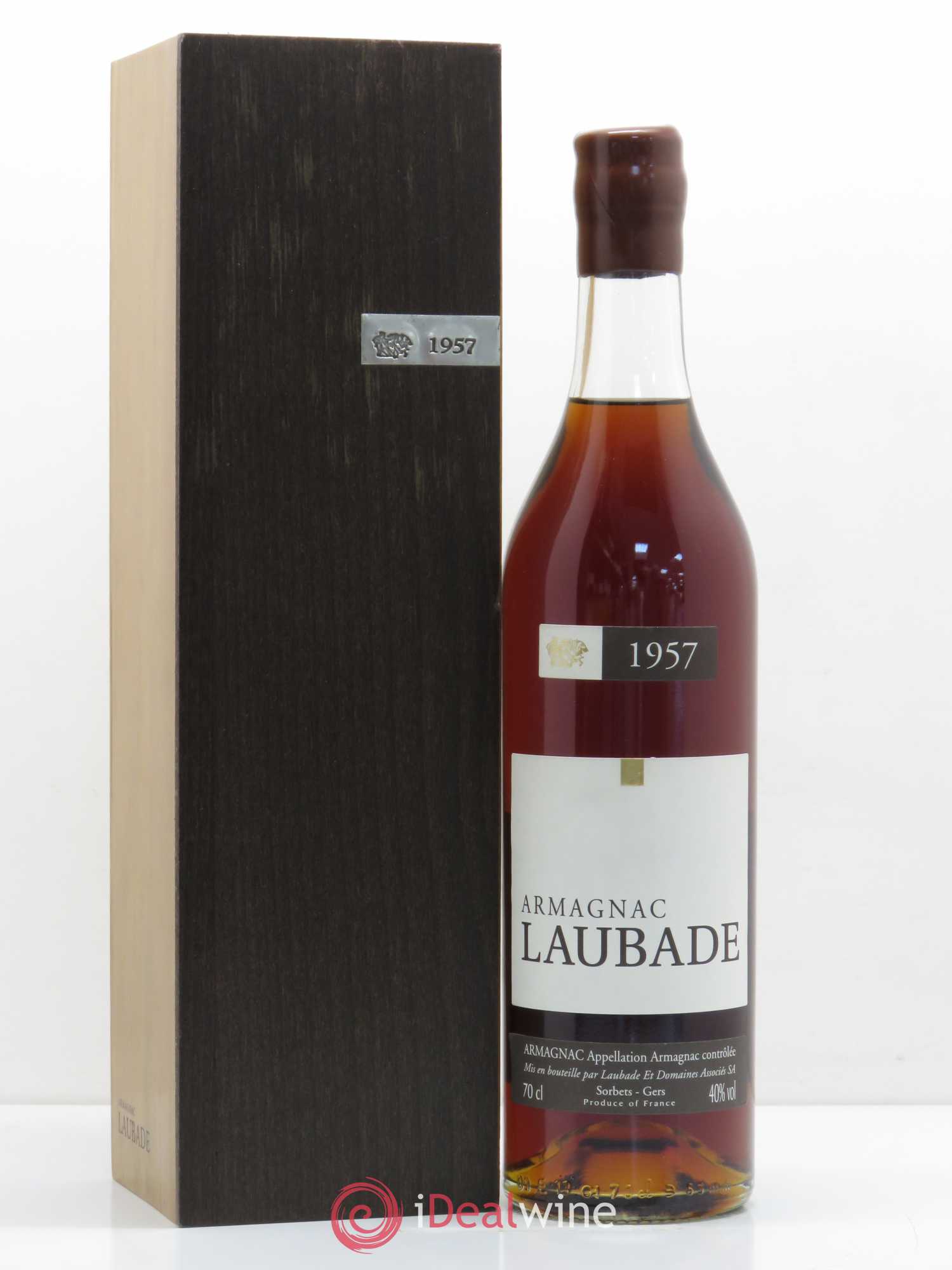 Armagnac Château Laubade  1957 - Lot de 1 bouteille - 1