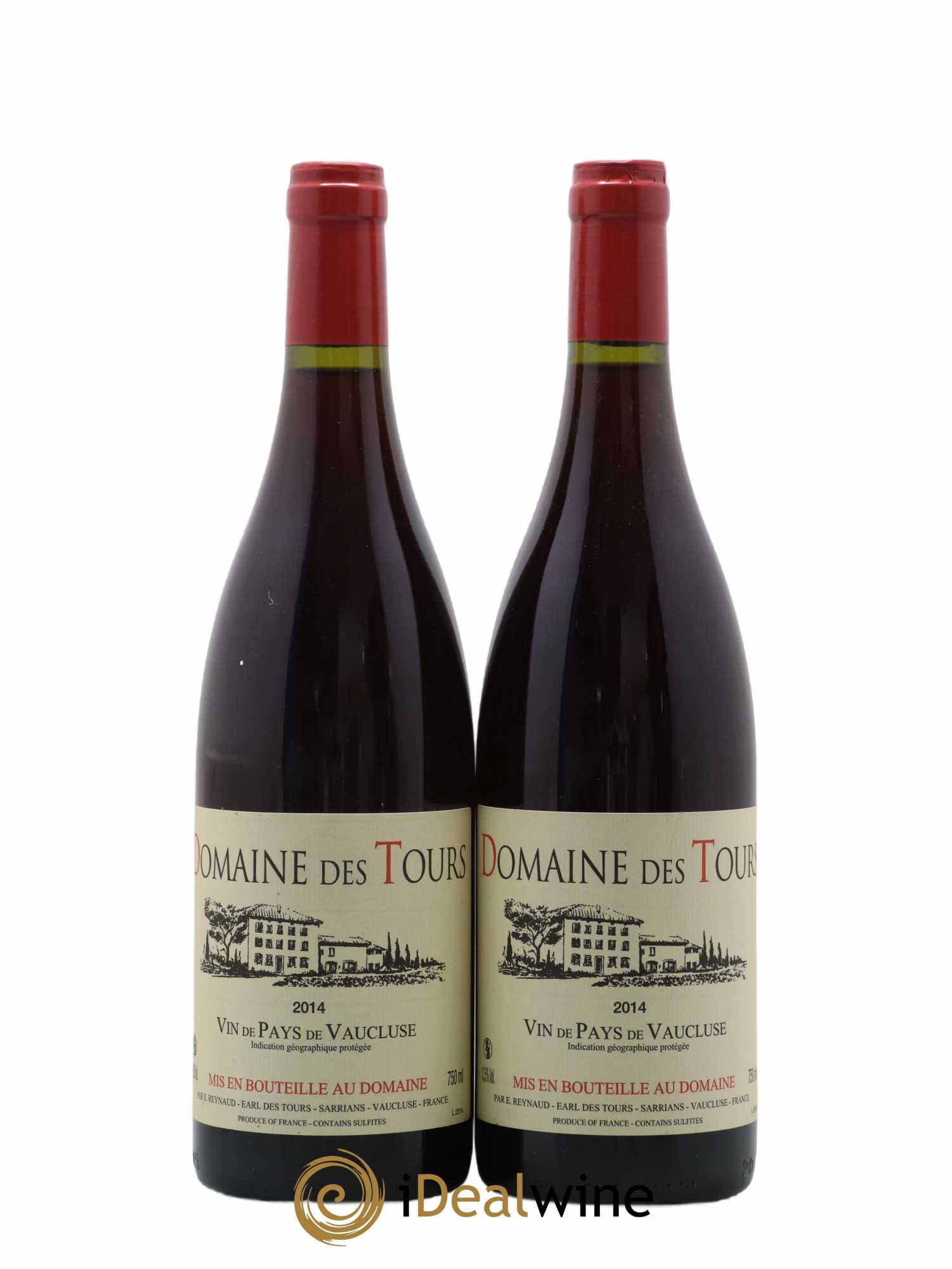 Vaucluse (Vin de Pays de Vaucluse) Domaine des Tours Emmanuel Reynaud 2014 - Lot de 2 bouteilles - 0