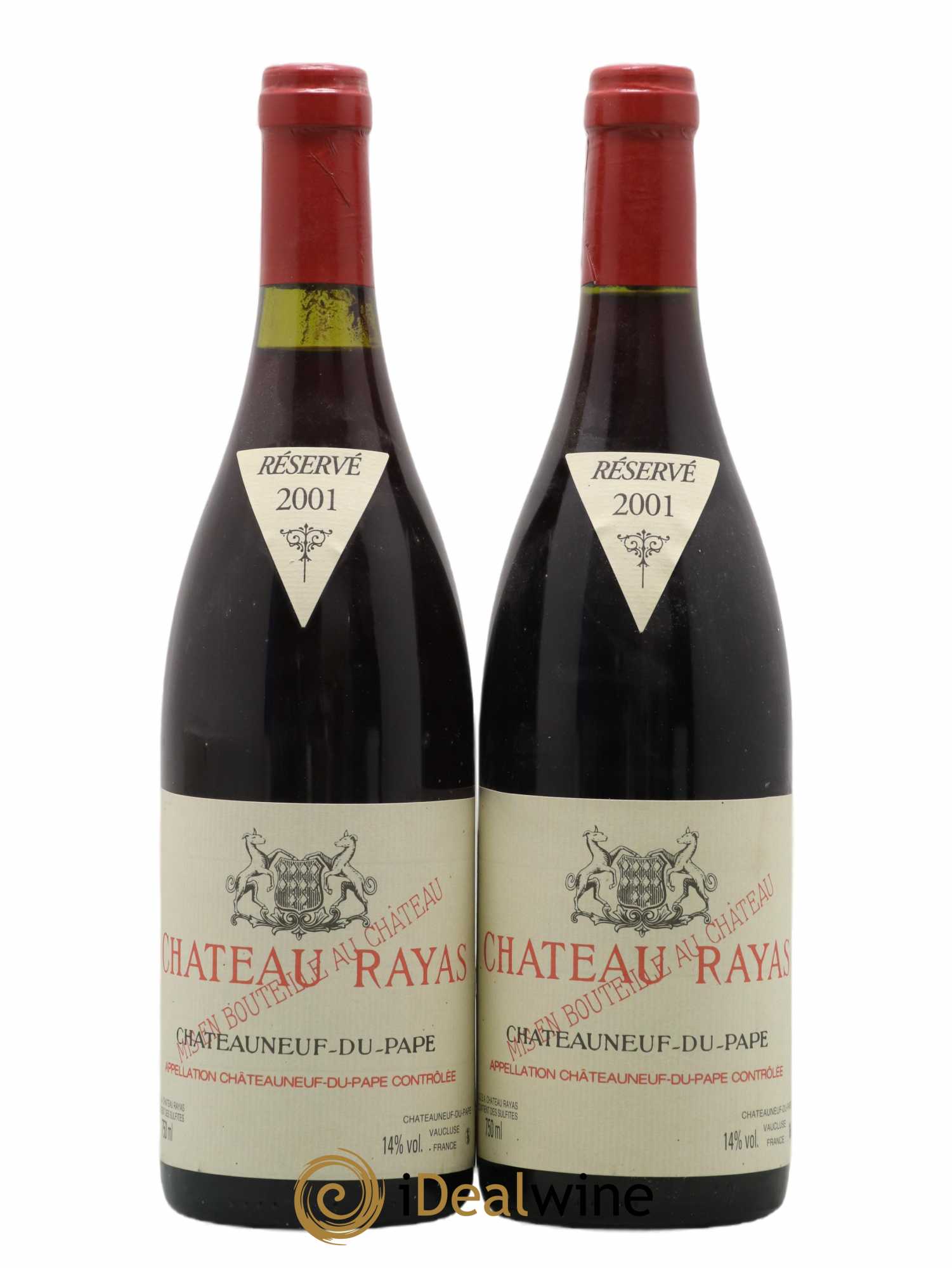 Châteauneuf-du-Pape Château Rayas Emmanuel Reynaud 2001 - Lot de 2 bouteilles - 0