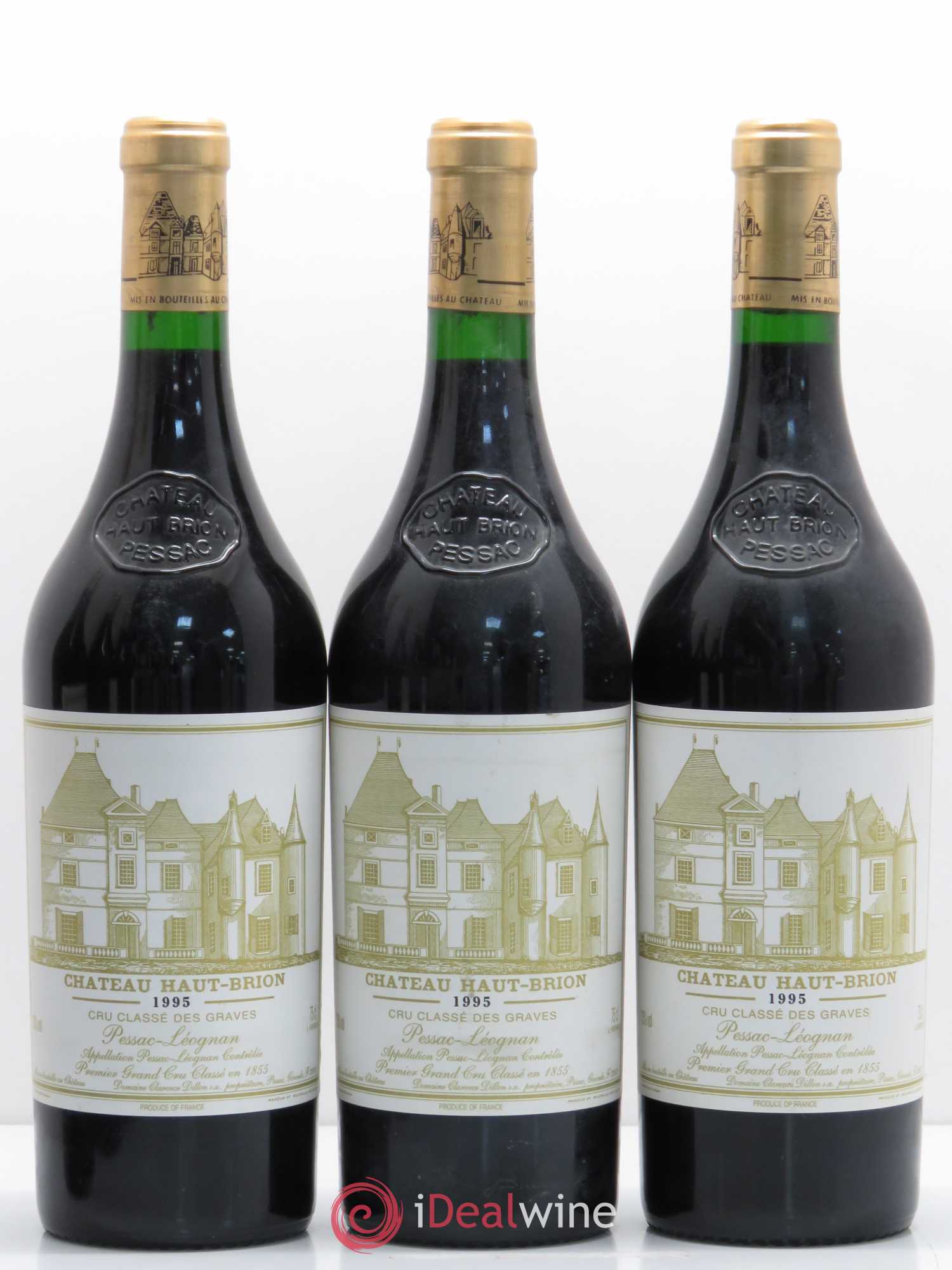 Château Haut Brion 1er Grand Cru Classé 1995 - Lot de 6 bouteilles - 1