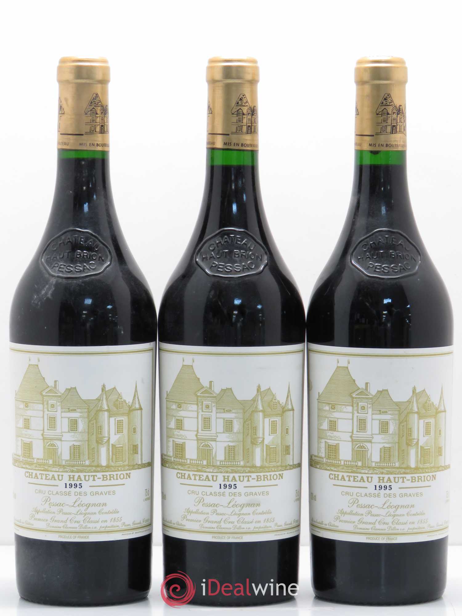 Château Haut Brion 1er Grand Cru Classé 1995 - Lot de 6 bouteilles - 2