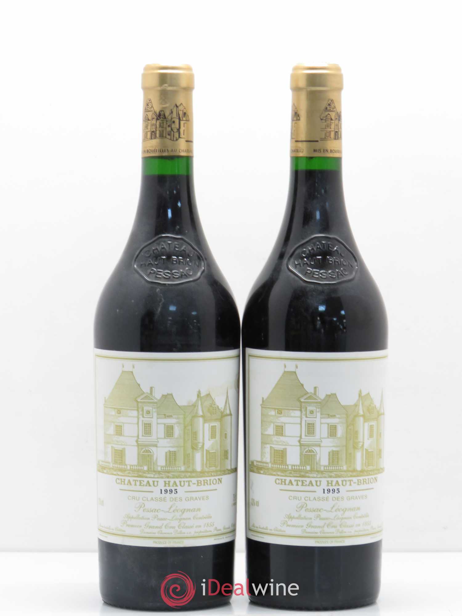 Château Haut Brion 1er Grand Cru Classé 1995 - Lot de 2 bouteilles - 0