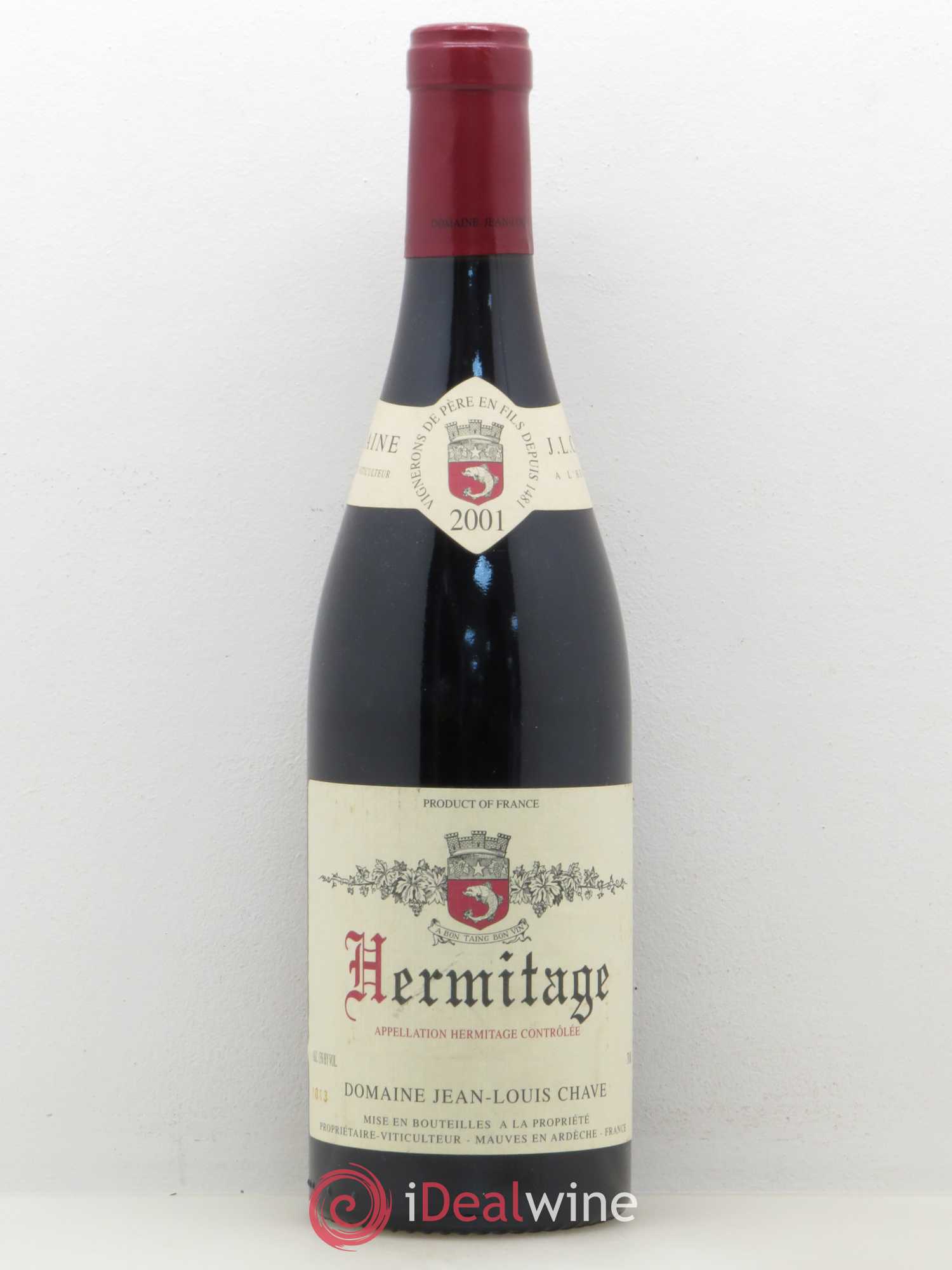 Hermitage Jean-Louis Chave 2001 - Lot de 1 bouteille - 0