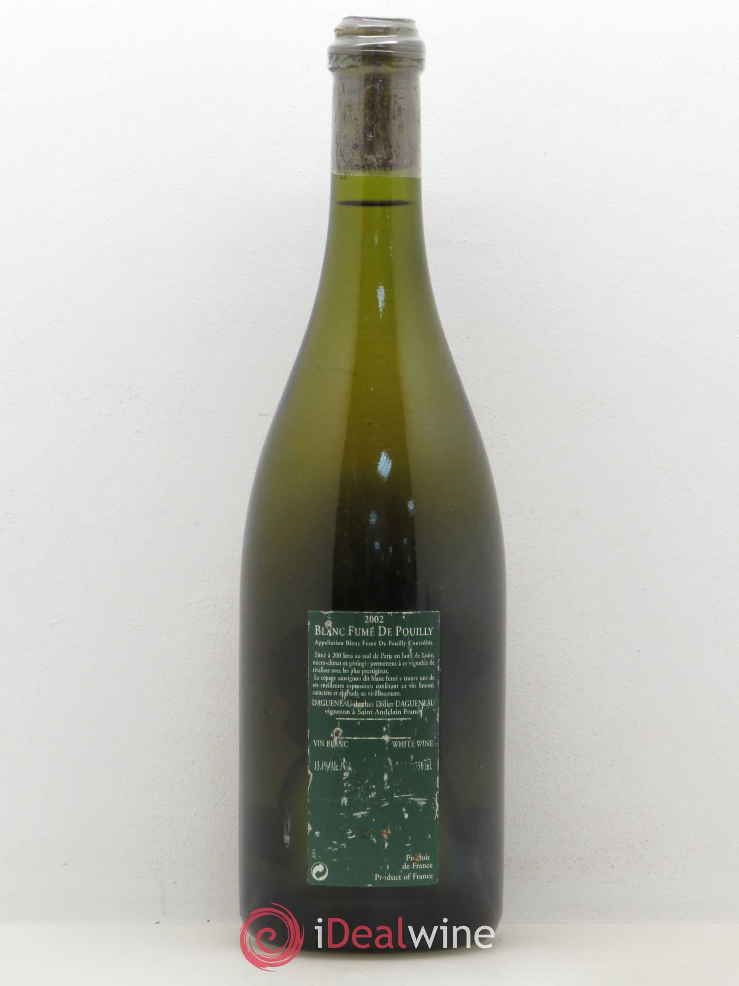 Vin de France (anciennement Pouilly-Fumé) Silex Dagueneau (Domaine Didier - Louis-Benjamin) 2002 - Lot de 1 bouteille - 1