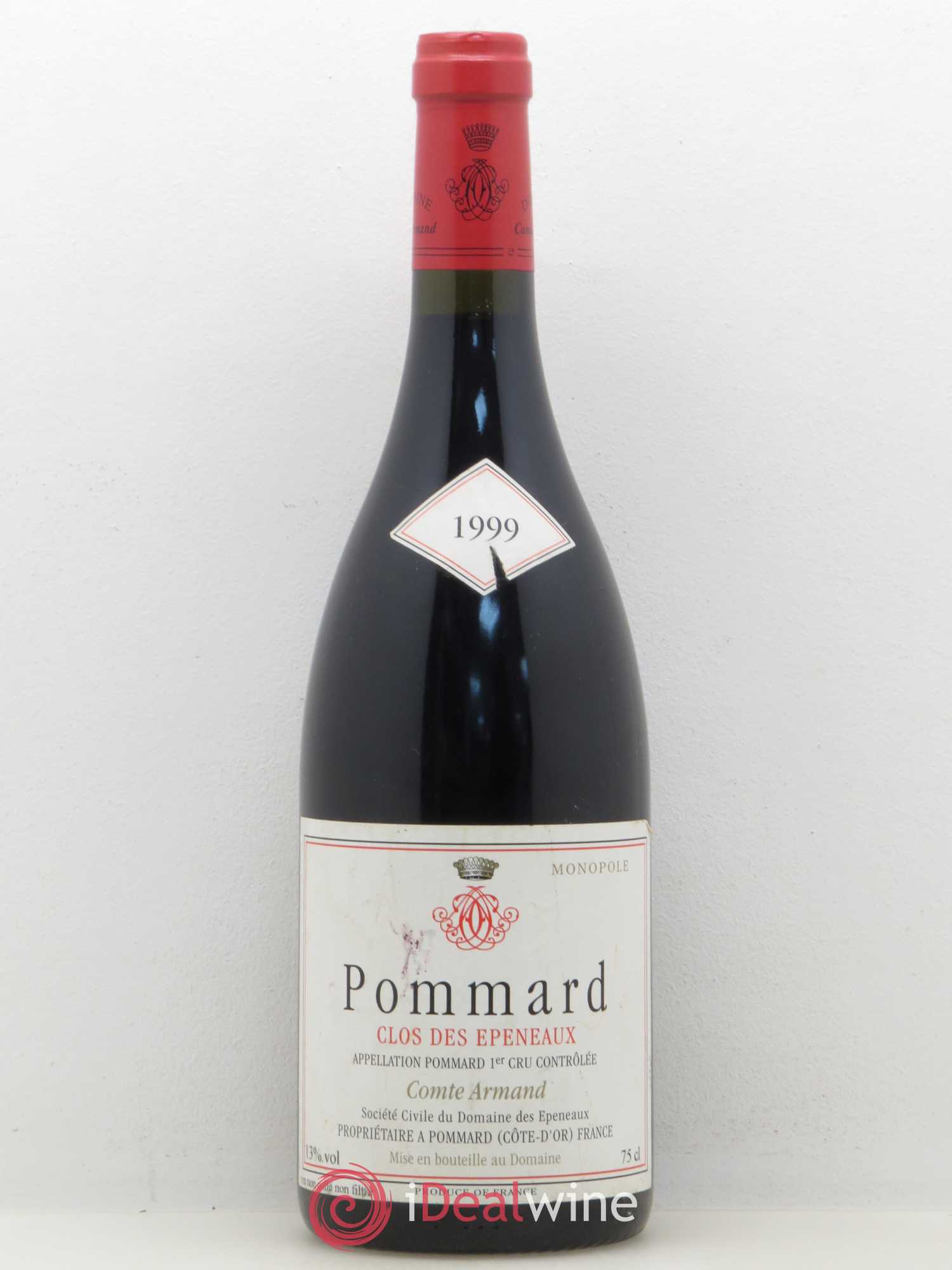 Pommard 1er Cru Clos des Epeneaux Comte Armand 1999 - Lot de 1 bouteille - 0