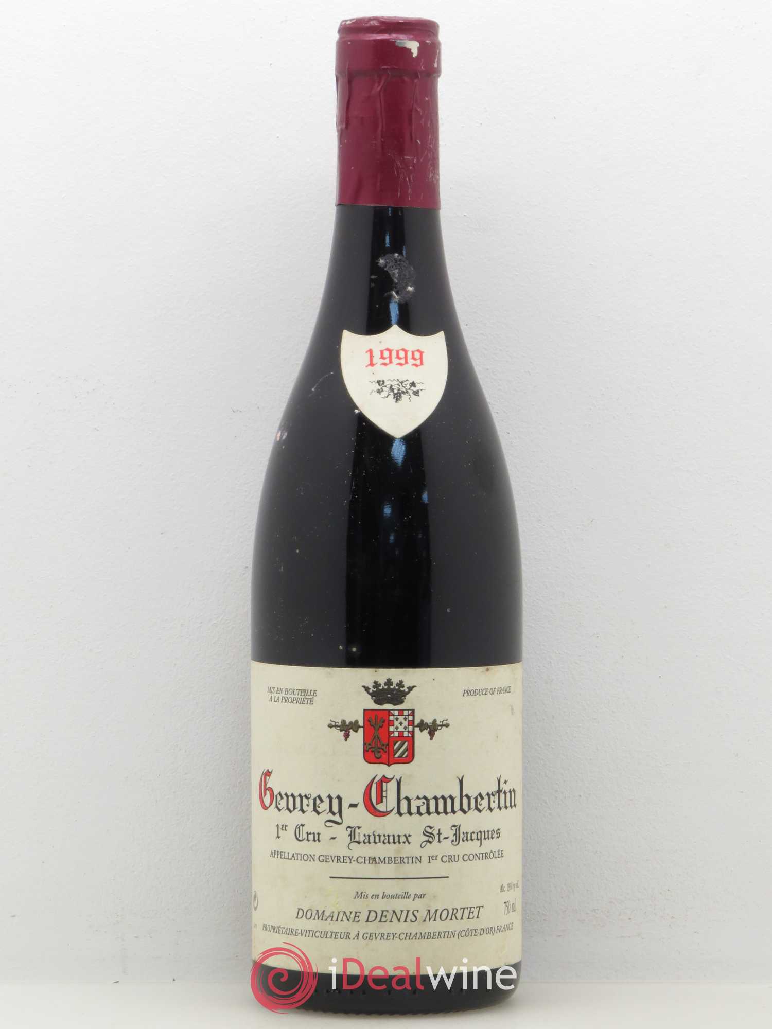Gevrey-Chambertin 1er Cru Lavaux Saint Jacques Denis Mortet (Domaine) 1999 - Lot de 1 bouteille - 0