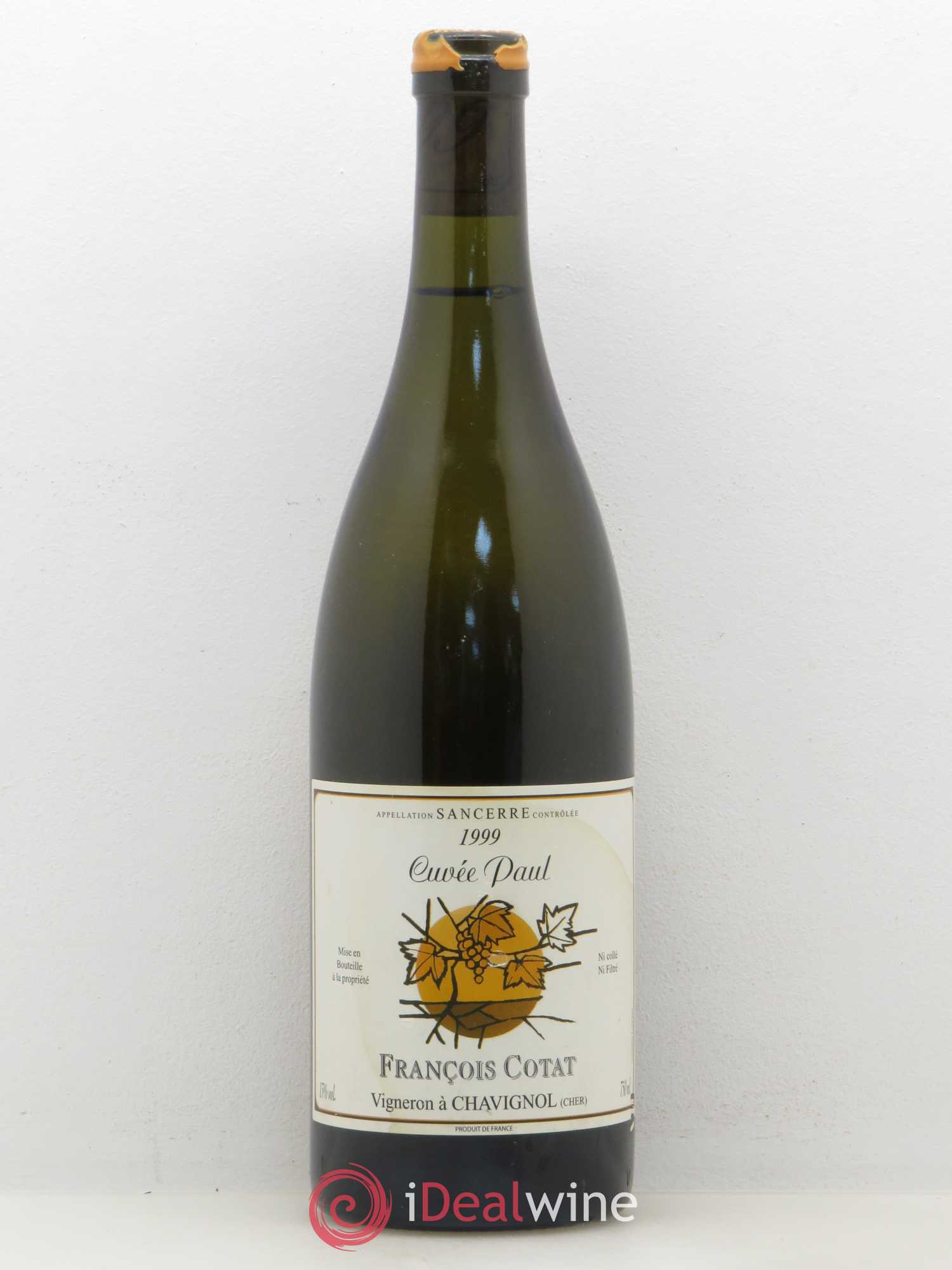 Sancerre Cuvée Paul Cotat Francois Cotat 1999 - Posten von 1 Flasche - 0