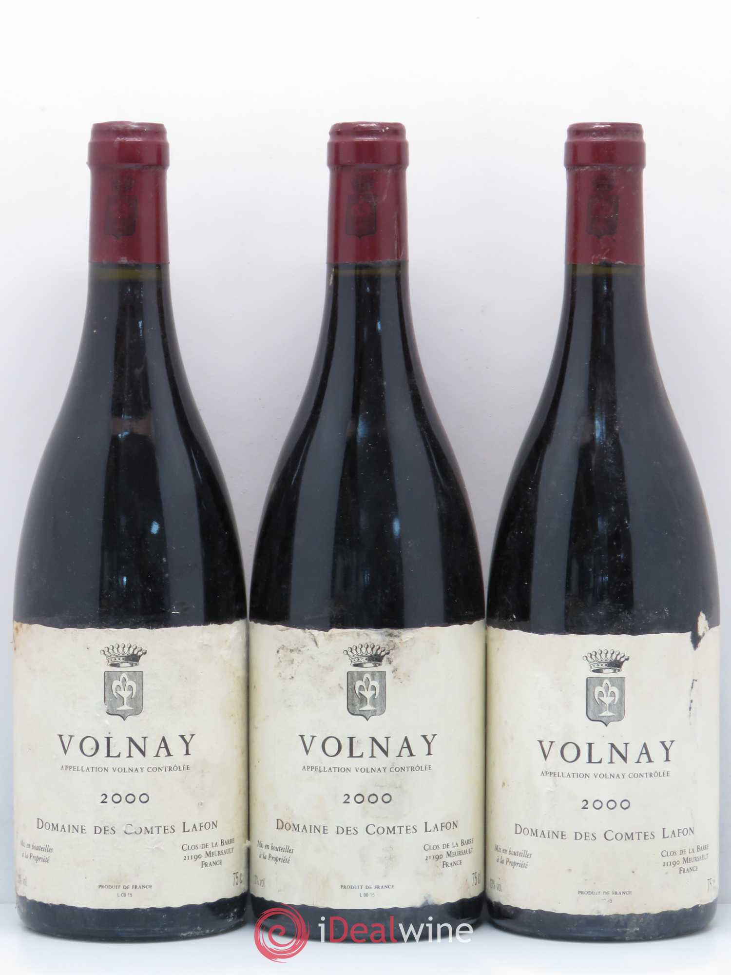 Volnay Comtes Lafon (Domaine des) 2000 - Lot de 3 bouteilles - 0