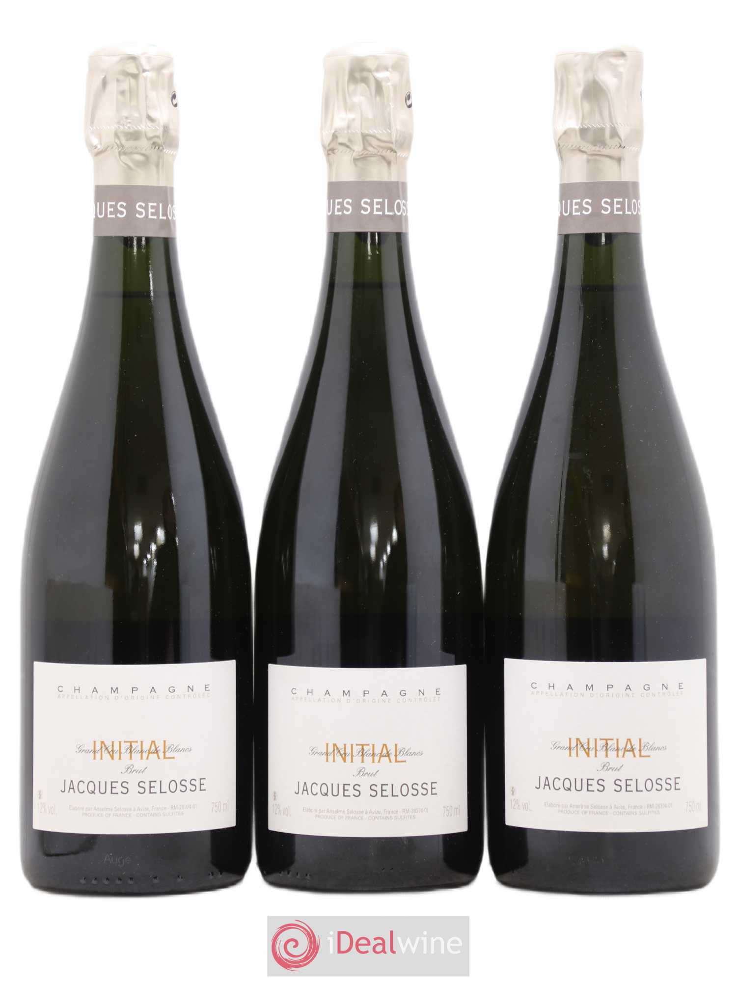 Initial Brut Jacques Selosse - Lot de 3 bouteilles - 0