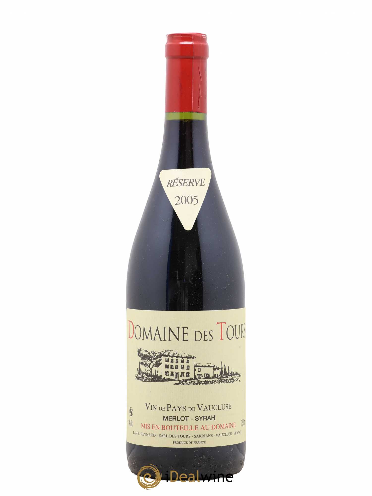 Vaucluse Domaine des Tours Merlot-Syrah Emmanuel Reynaud 2005 - Lot de 1 bouteille - 0