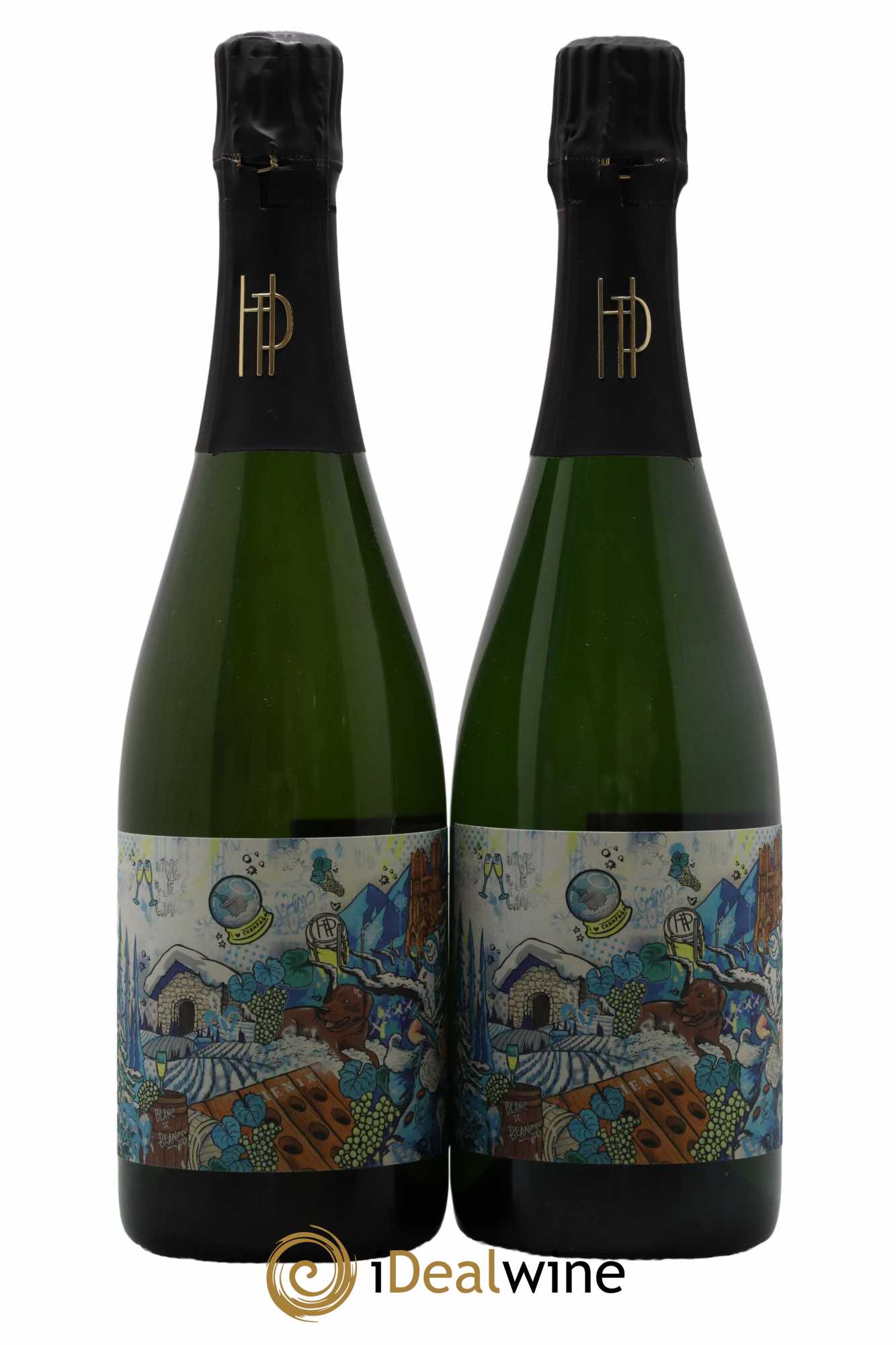 Champagne Blanc Comme Neige Bur Artist Romain Hénin - Lot de 2 bouteilles - 0