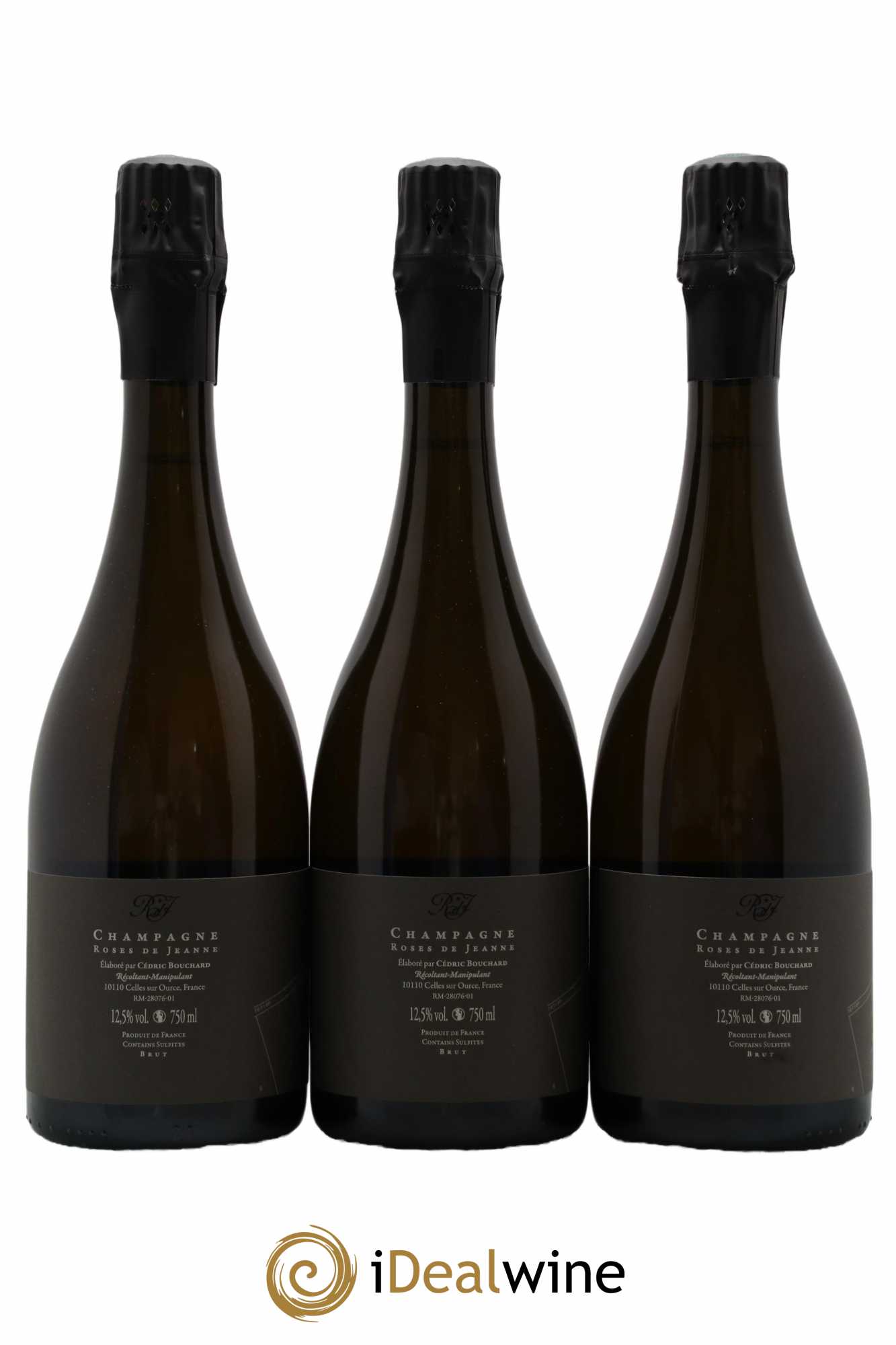 Roses de Jeanne Côte de Val Vilaine Blanc de Noirs Cédric Bouchard 2020 - Lot de 3 bouteilles - 1