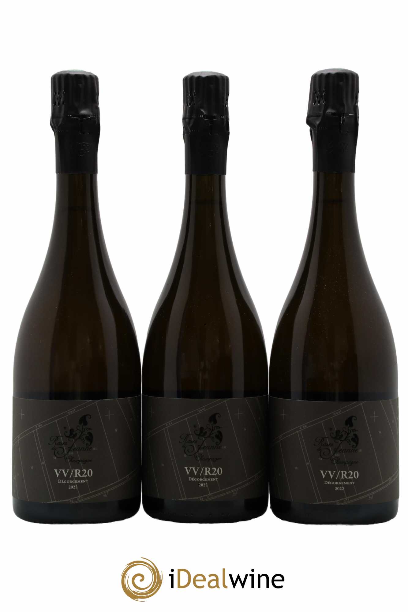 Roses de Jeanne Côte de Val Vilaine Blanc de Noirs Cédric Bouchard 2020 - Lot de 3 bouteilles - 0