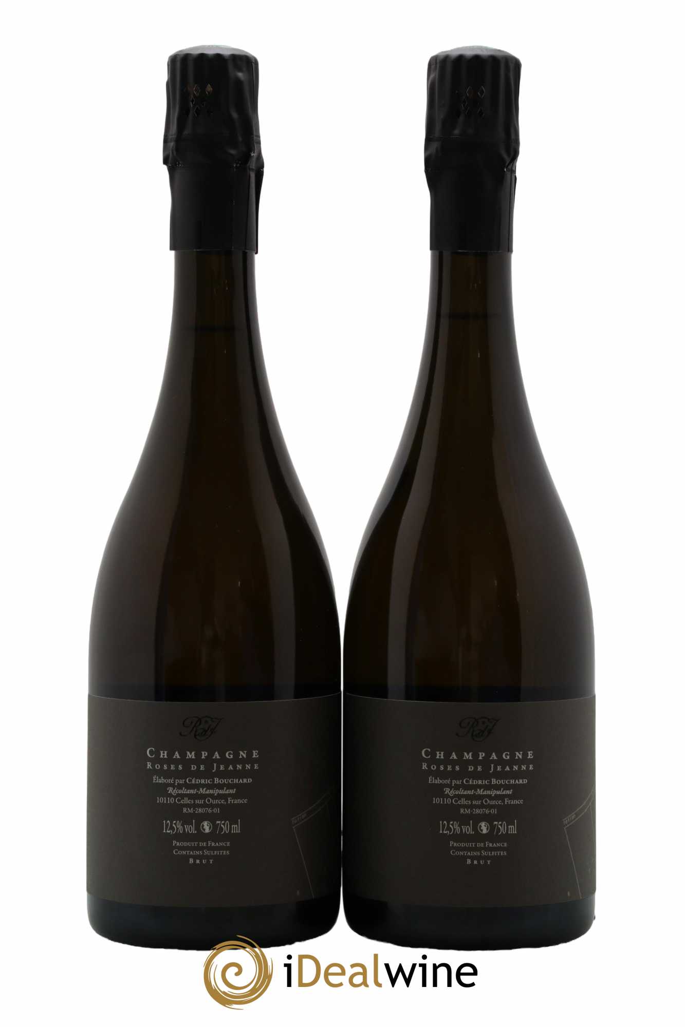 Roses de Jeanne Côte de Val Vilaine Blanc de Noirs Cédric Bouchard 2020 - Lot of 2 bottles - 1