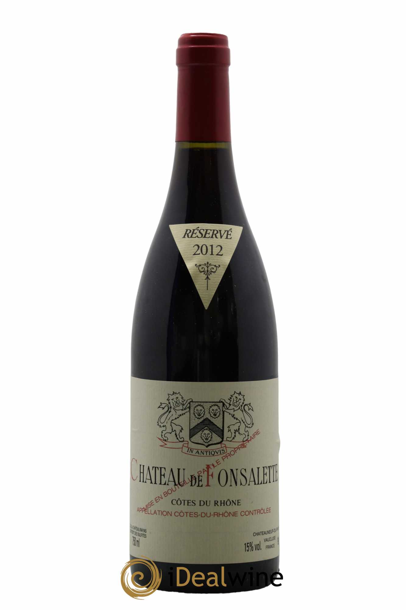 Côtes-du-Rhône Château de Fonsalette Emmanuel Reynaud 2012 - Lot de 1 bouteille - 0