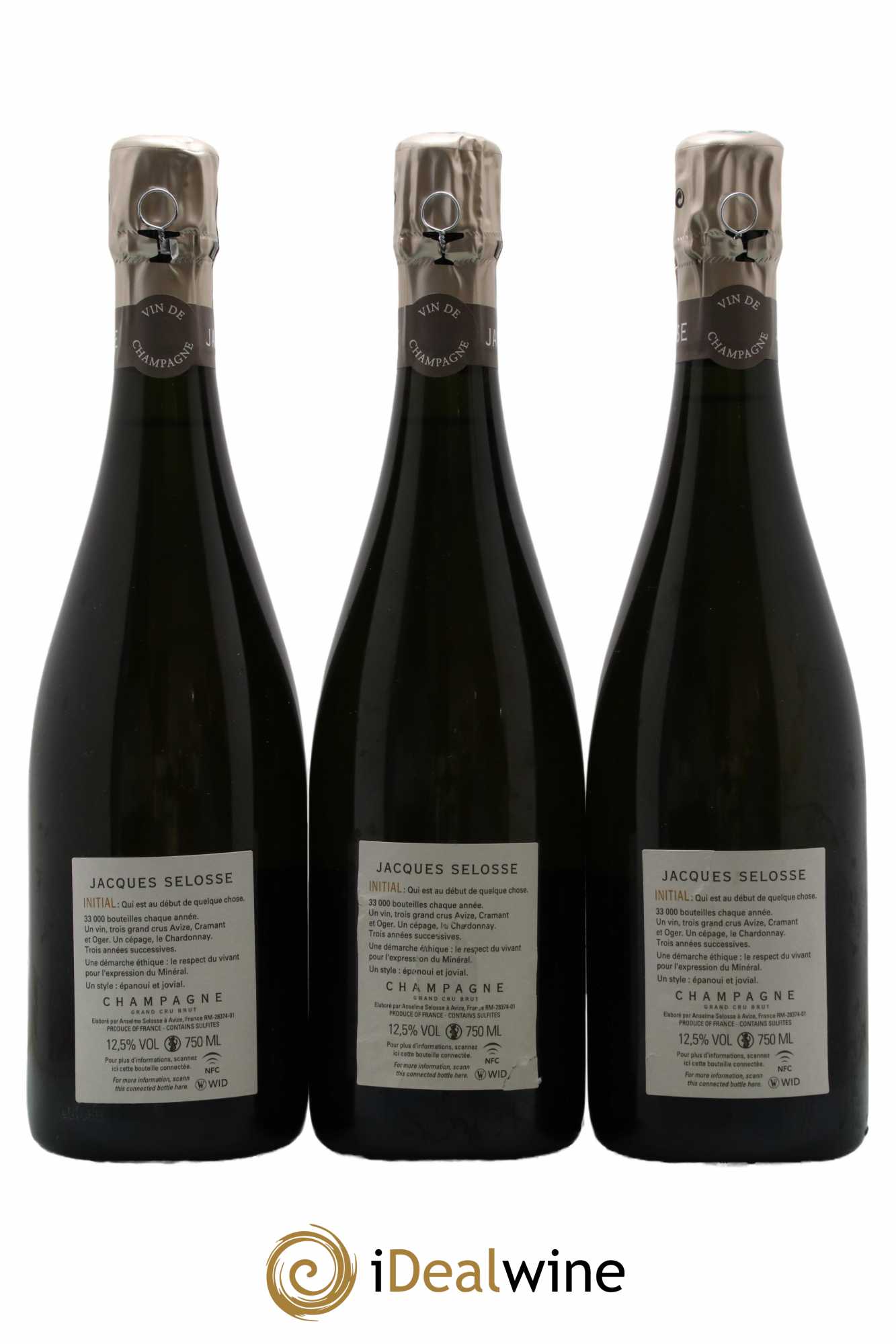 Initial Brut Jacques Selosse - Lot de 3 bouteilles - 1