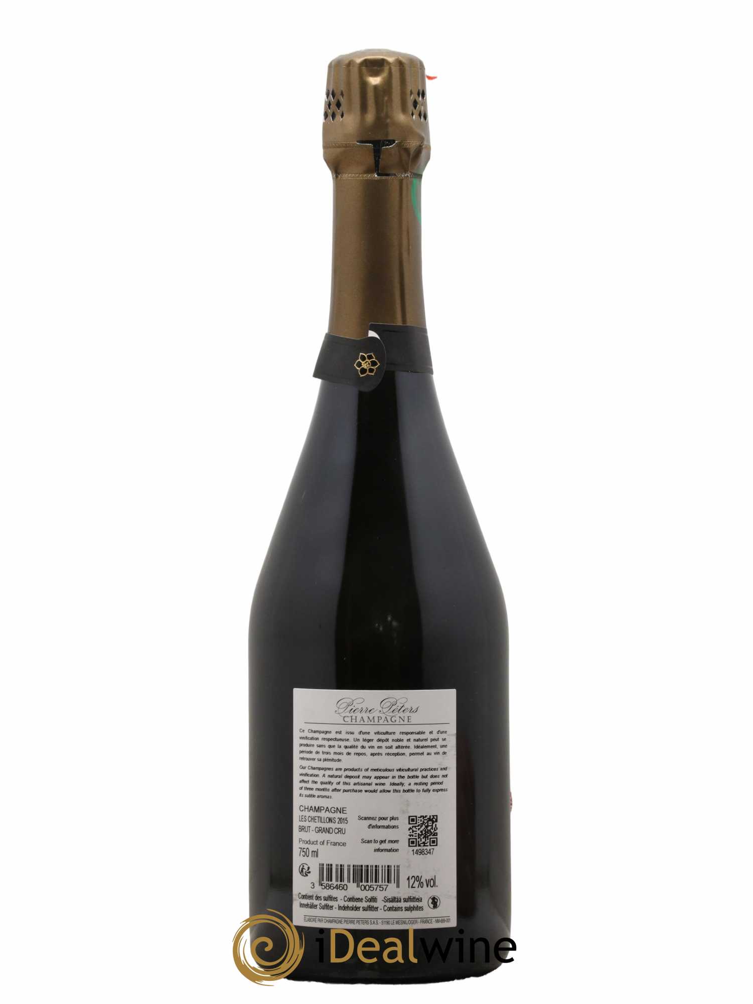 Cuvée Spéciale les Chétillons Blanc de Blancs Brut Pierre Péters 2015 - Lot de 1 bouteille - 1