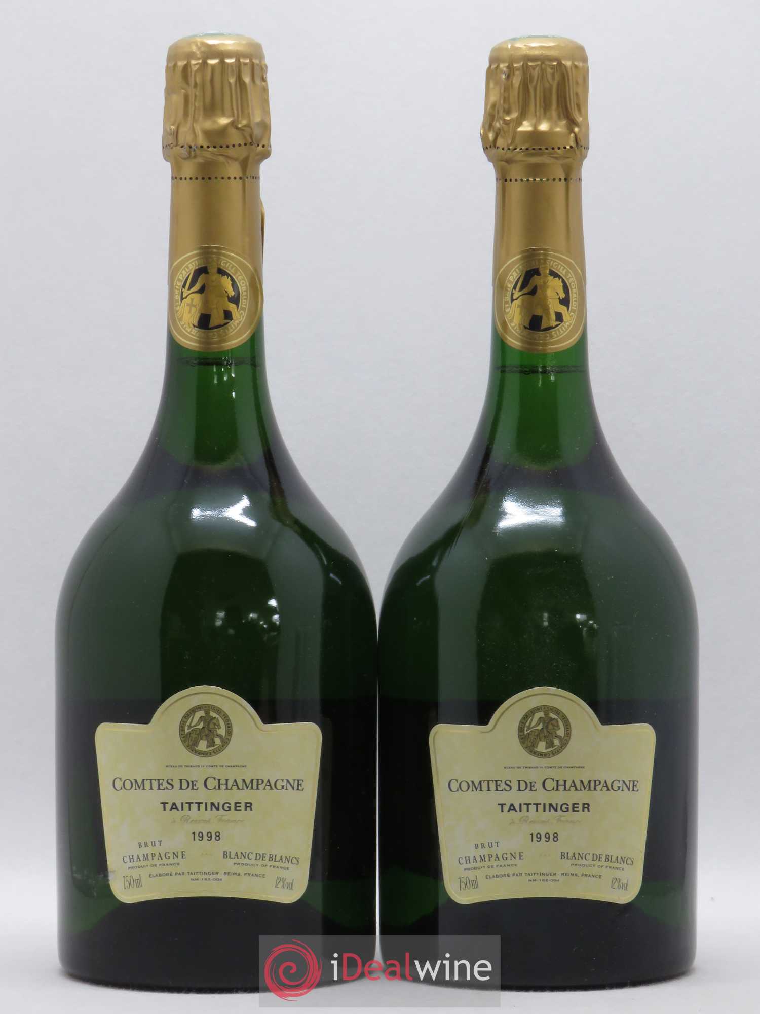 Comtes de Champagne Taittinger 1998 - Lot de 2 bouteilles - 0