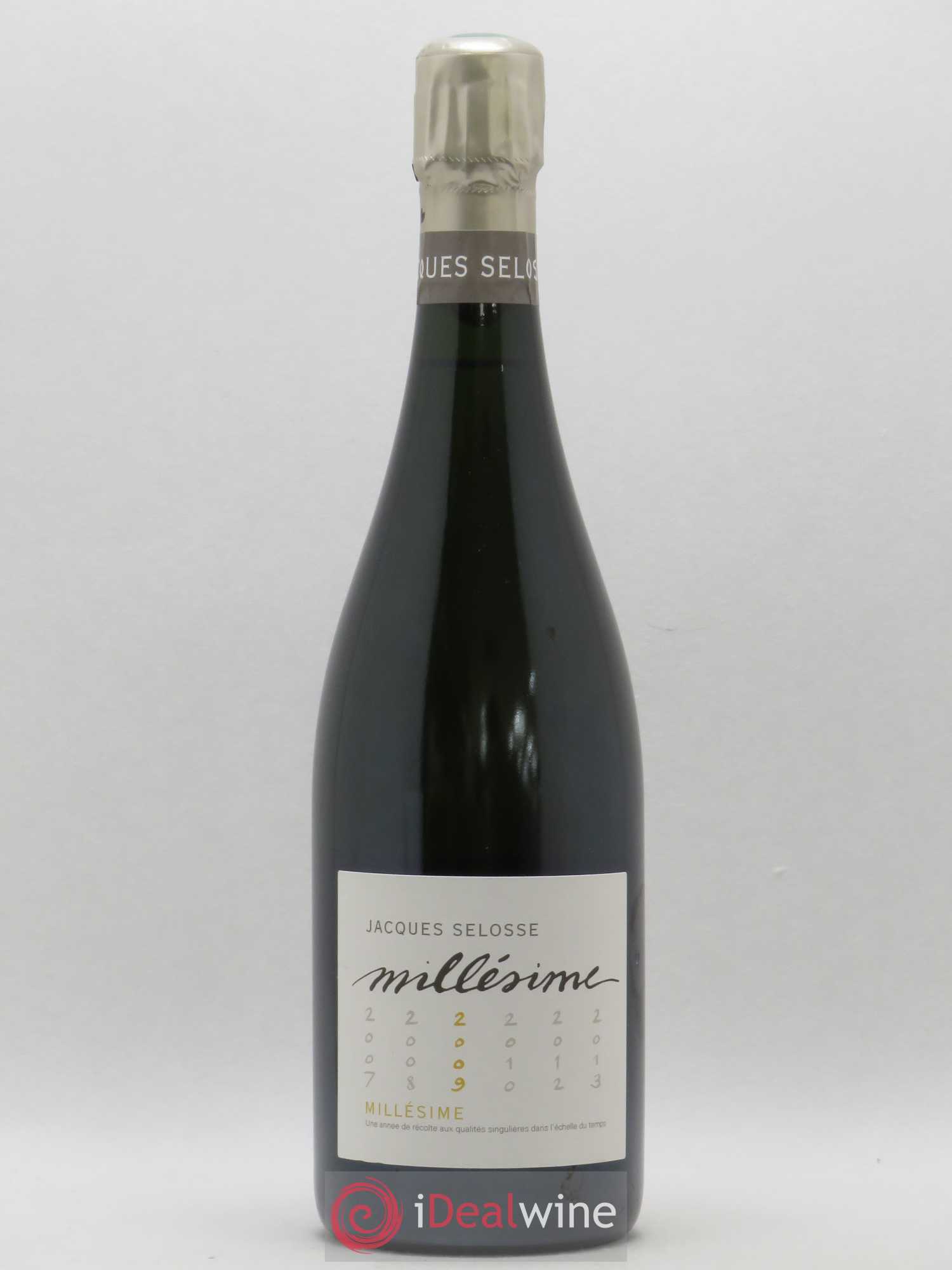 1er Cru Millésimé Extra-Brut Jacques Selosse 2009 - Lot de 1 bouteille - 0