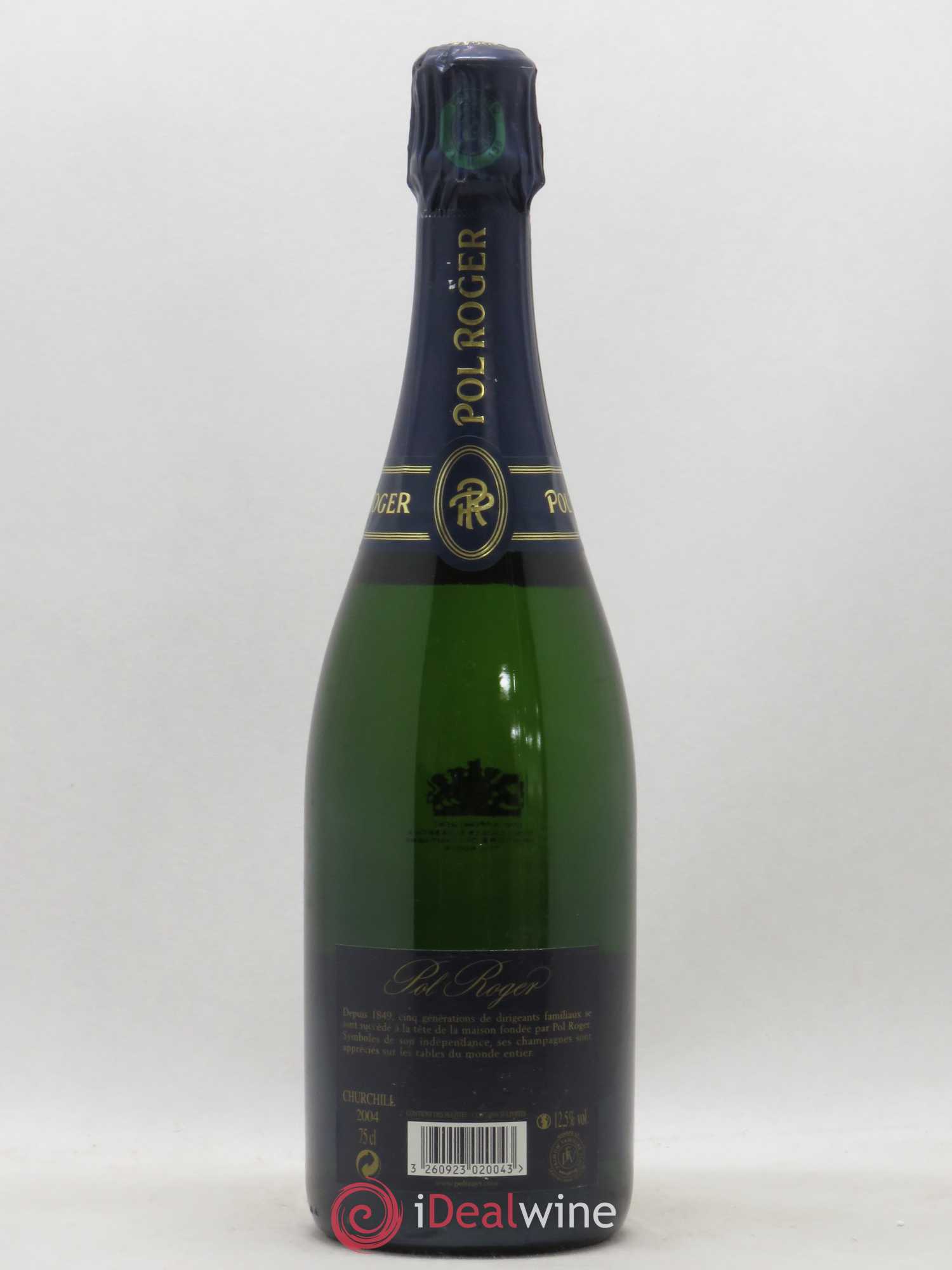 Cuvée Winston Churchill Pol Roger 2004 - Lot de 1 bouteille - 1
