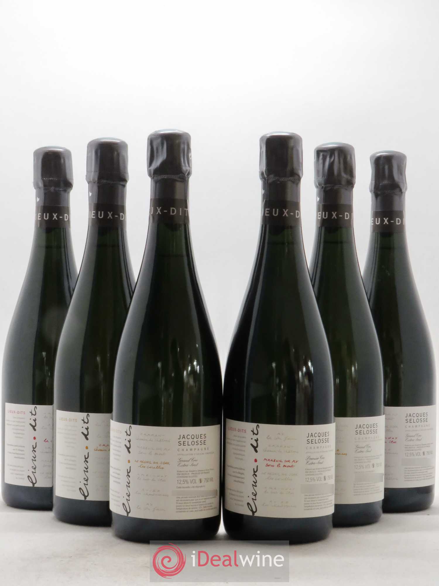 Caisse Collection Lieux-dits Jacques Selosse - Lot de 6 bouteilles - 0