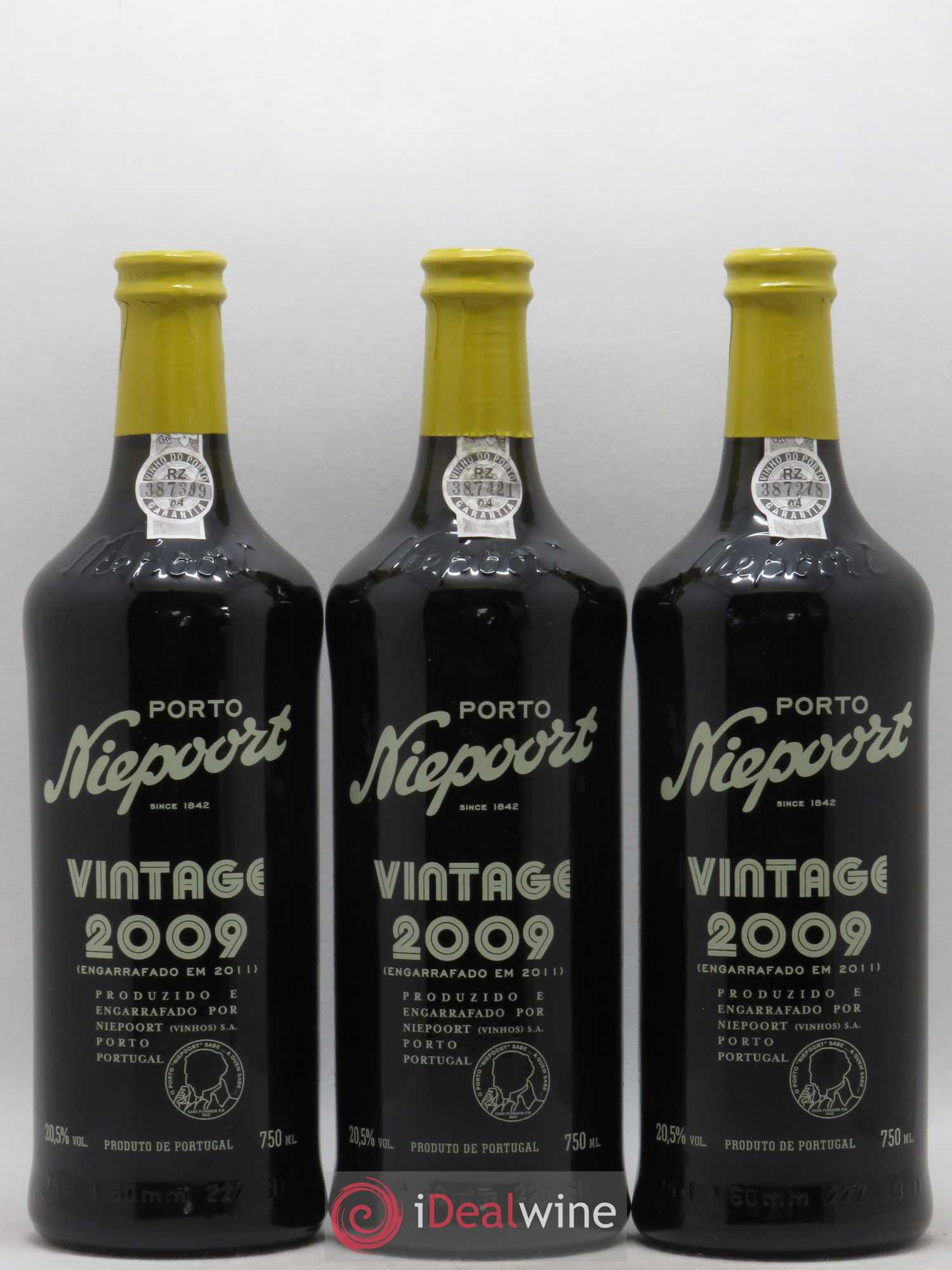 Porto Vintage Niepoort 2009 - Lot de 3 bouteilles - 0