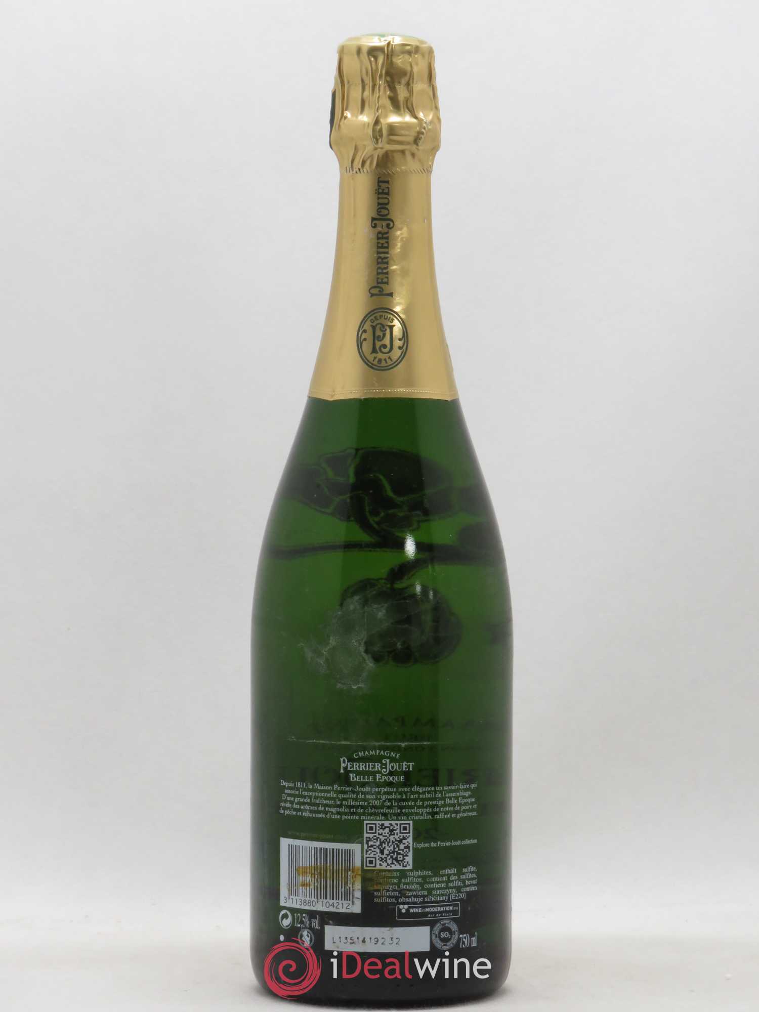 Cuvée Belle Epoque Brut Perrier-Jouët 2007 - Lot de 1 bouteille - 1