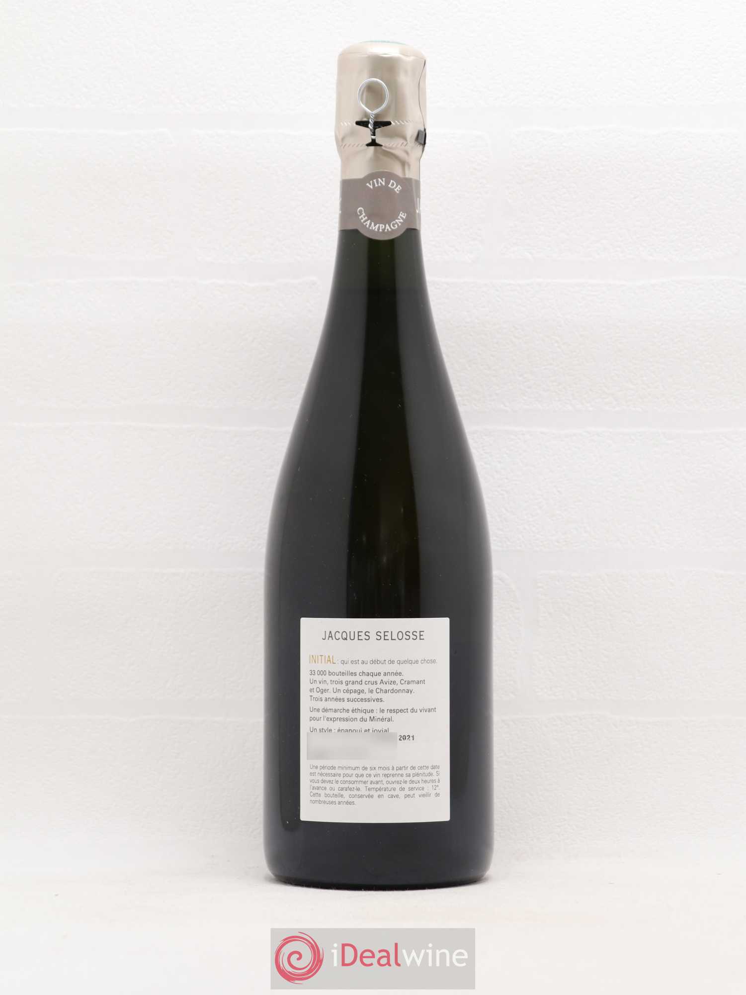 Initial Brut Jacques Selosse - Lot de 1 bouteille - 1