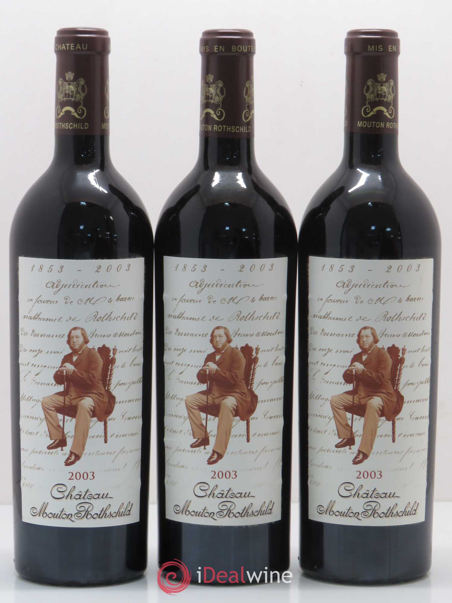 Château Mouton Rothschild 1er Grand Cru Classé 2003 - Lot de 12 bouteilles - 3