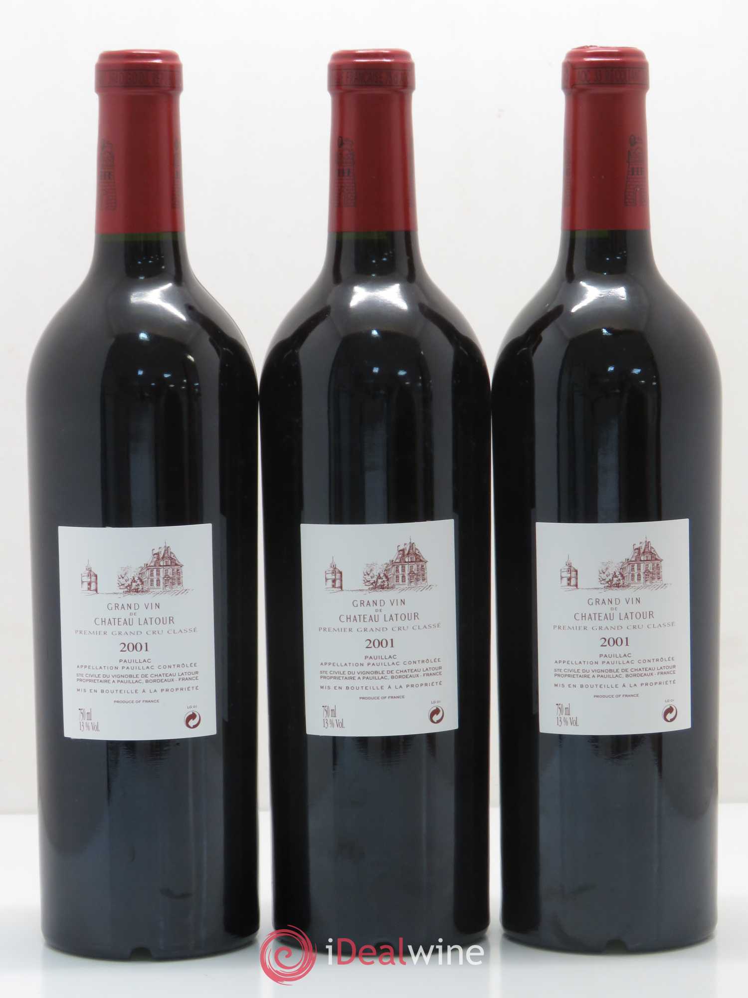 Château Latour 1er Grand Cru Classé 2001 - Lot de 12 bouteilles - 2
