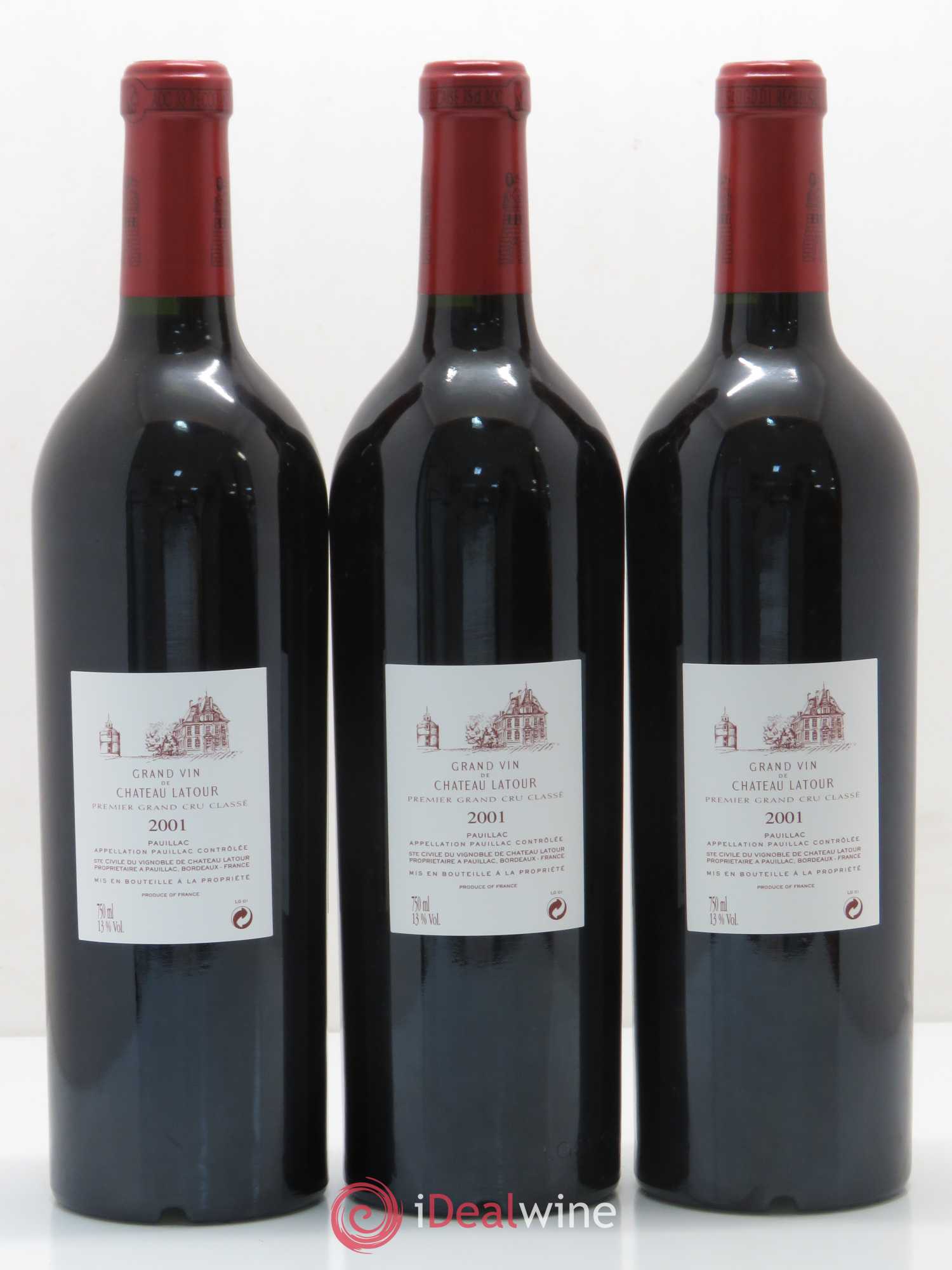 Château Latour 1er Grand Cru Classé 2001 - Lot de 12 bouteilles - 4