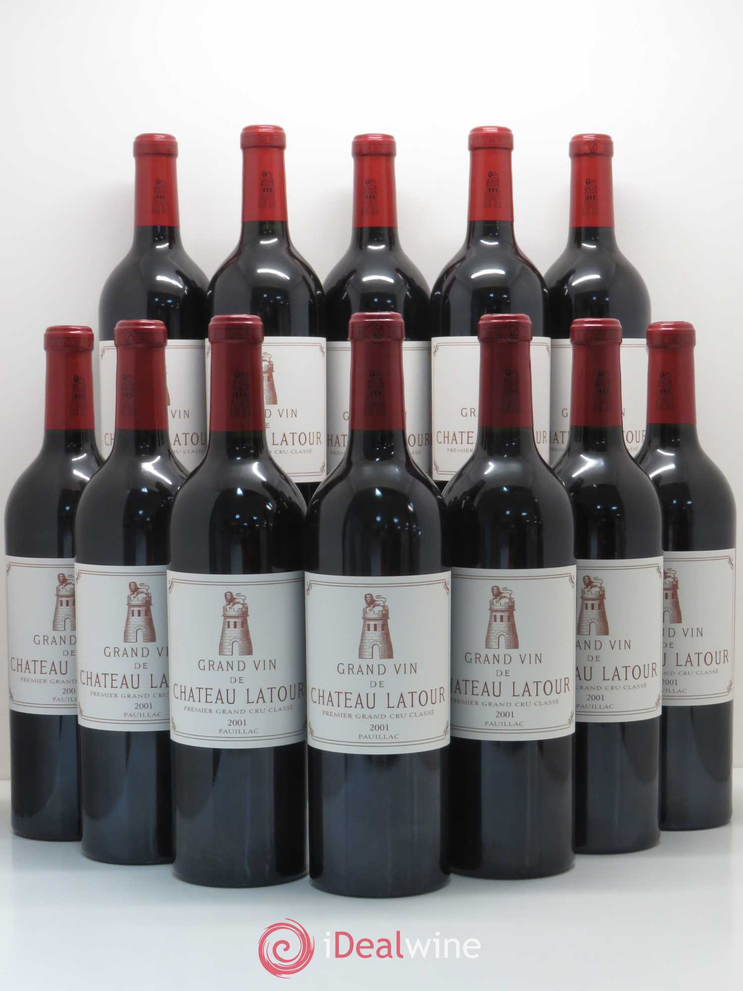 Château Latour 1er Grand Cru Classé 2001 - Lot de 12 bouteilles - 0