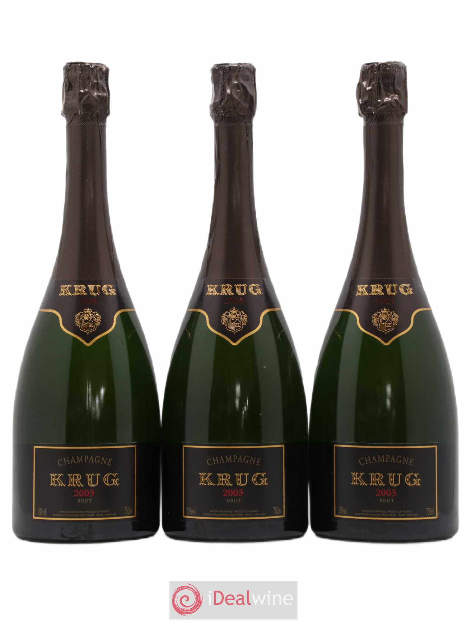 Vintage Krug 2003 - Lot de 3 bouteilles - 0