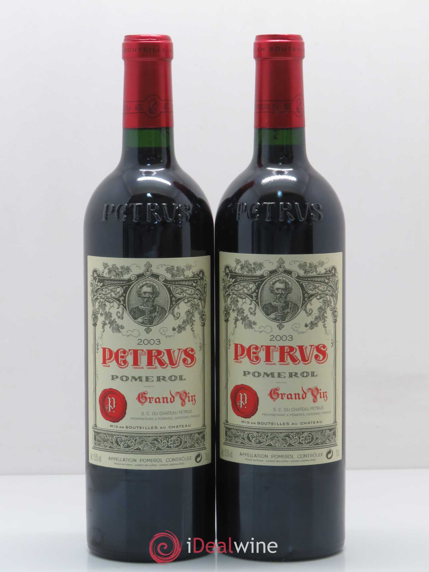 Petrus 2003 - Lot de 2 bouteilles - 0