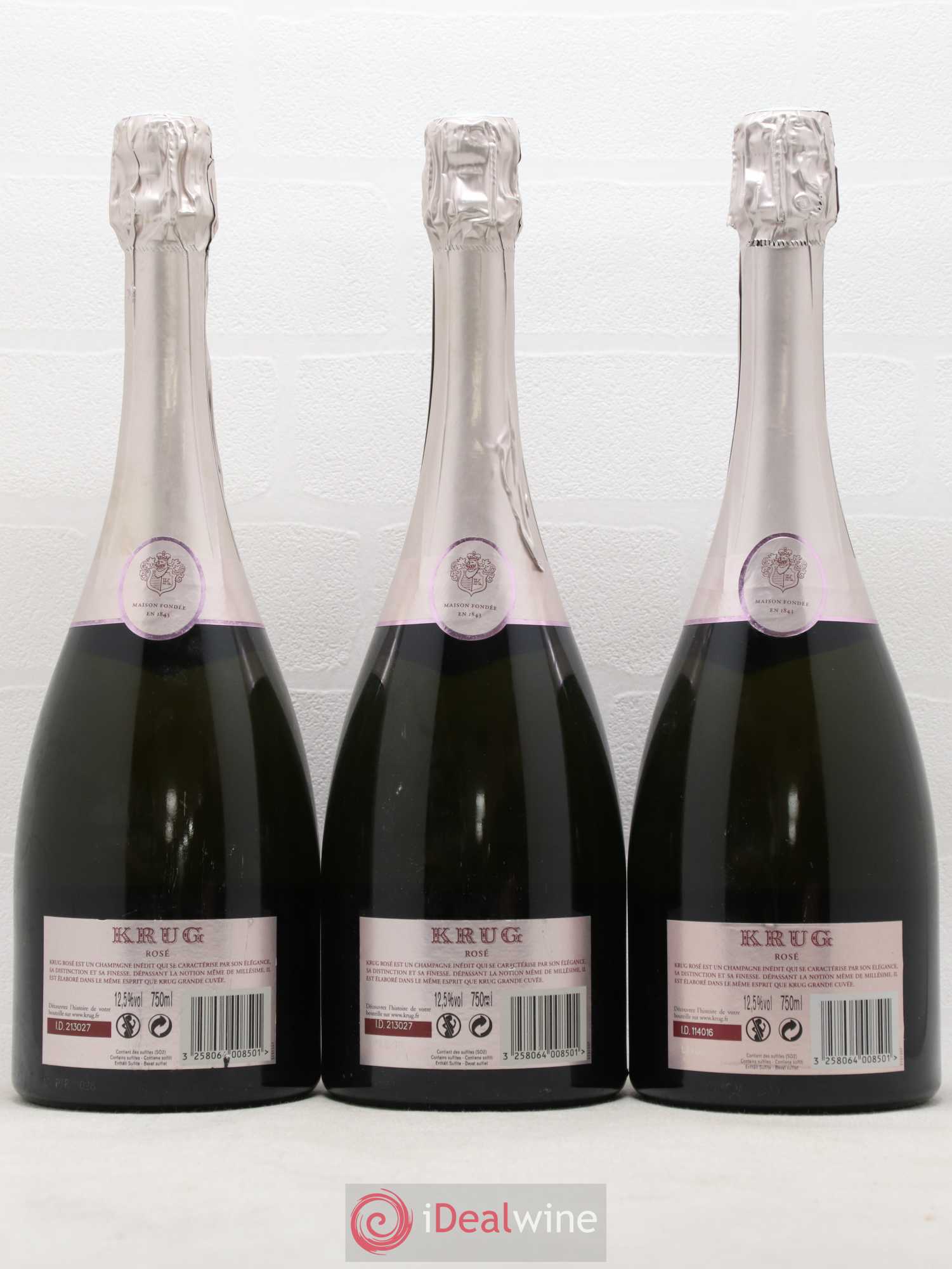 Rosé Brut Krug 19ème édition - Lotto di 3 bottiglie - 1