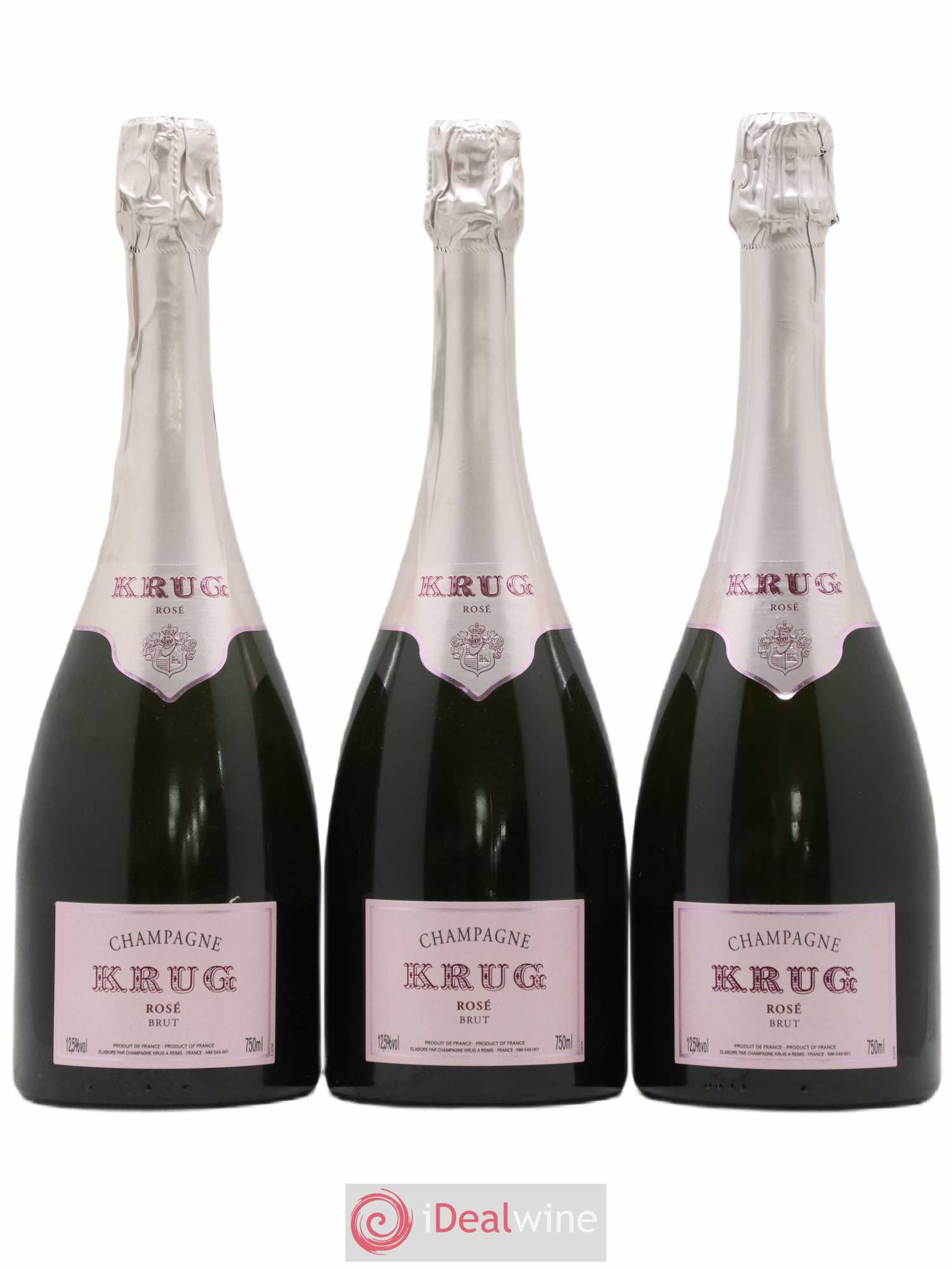 Rosé Brut Krug 19ème édition - Lotto di 3 bottiglie - 0