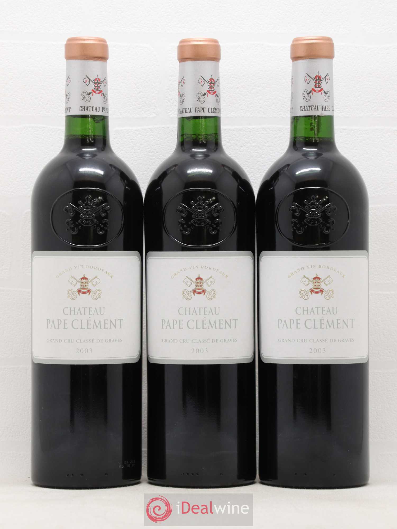 Château Pape Clément Cru Classé de Graves 2003 - Lot de 12 bouteilles - 1